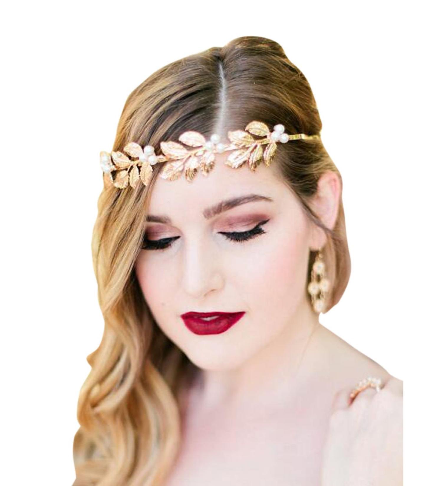 Gracewedding Women Fashion Grecian Hairpiece Leaf Bridal Headband Wedding Headpiece Wedding and Bridal Hair Accessories - Buy Online on GoSupps.com