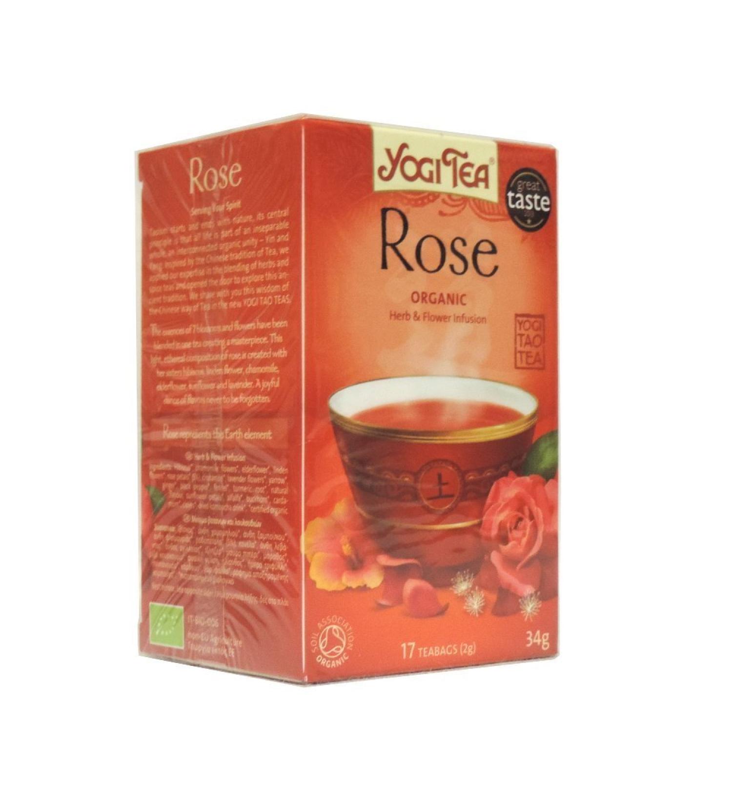 Yogi Tea Tao Tea Rose Organic - 17 Bags