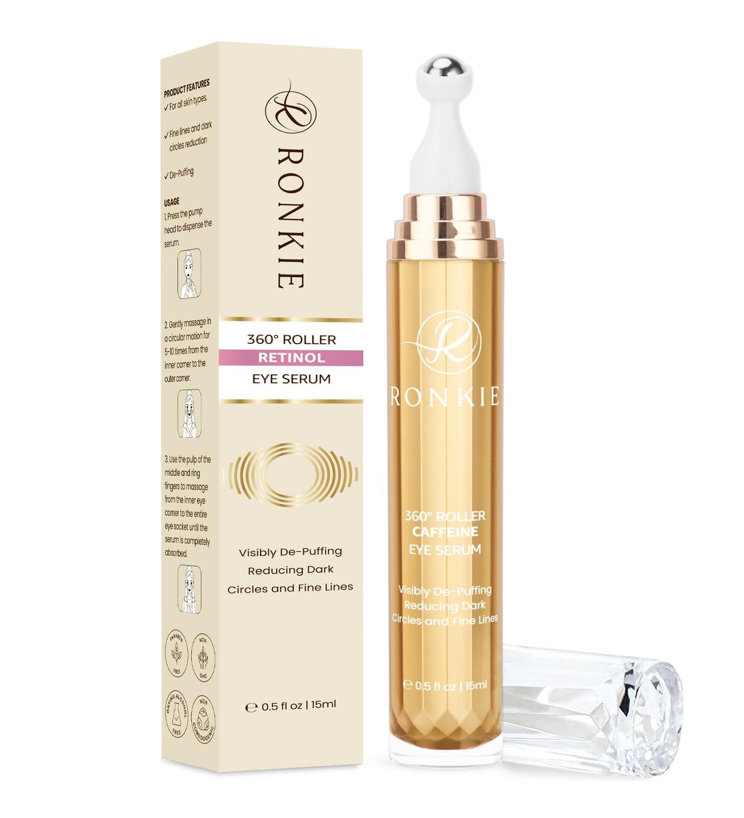 RONKIE Eye Cream for Dark Circles - Pink - 0.5 Fl Oz. - Buy Online on GoSupps.com