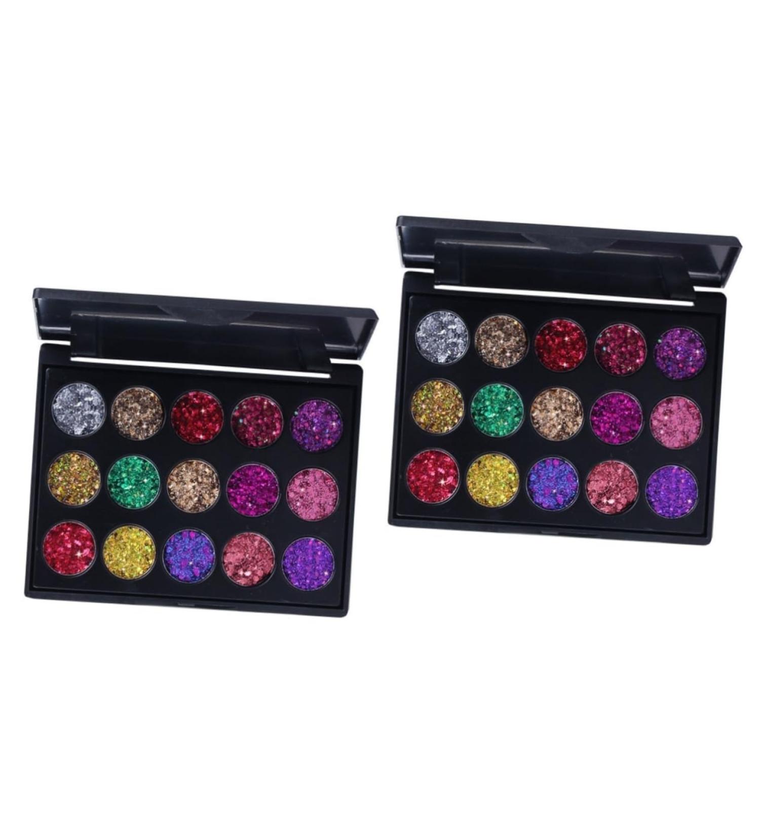 FOMIYES 2pcs 15 Eyeshadow Makeup Palette Eye Shadow Tray Diamond 1 count (Pack of 1) As Shownx2pcs - Buy Online on GoSupps.com