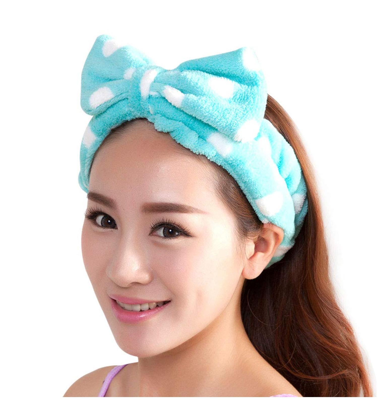 Demarkt Bowknot Headband - Stylish Hair Accessories for Makeup & Facial Care - Blue - International Shipping Available - Buy Online on GoSupps.com