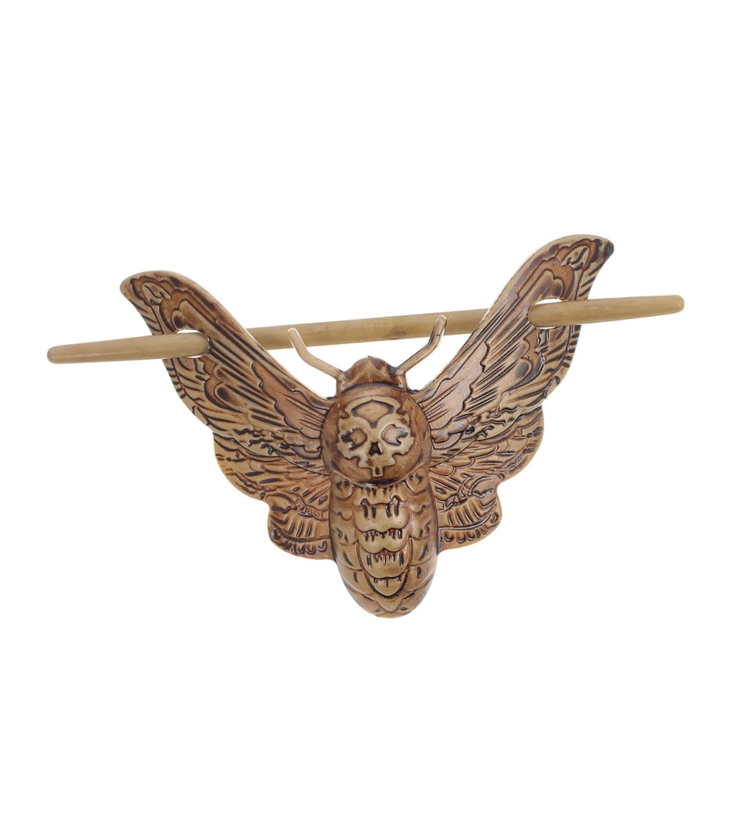 minkissy Moth Hairpin Wood Hair Bun Clip Japanese Chopsticks Hair Clips for Girls Metal Hair Claw Clips Wedding Hair Clip Chignon Pin Japanese Bread Shawl Pin Tie Miss With Stick Plastic - Buy Online on GoSupps.com