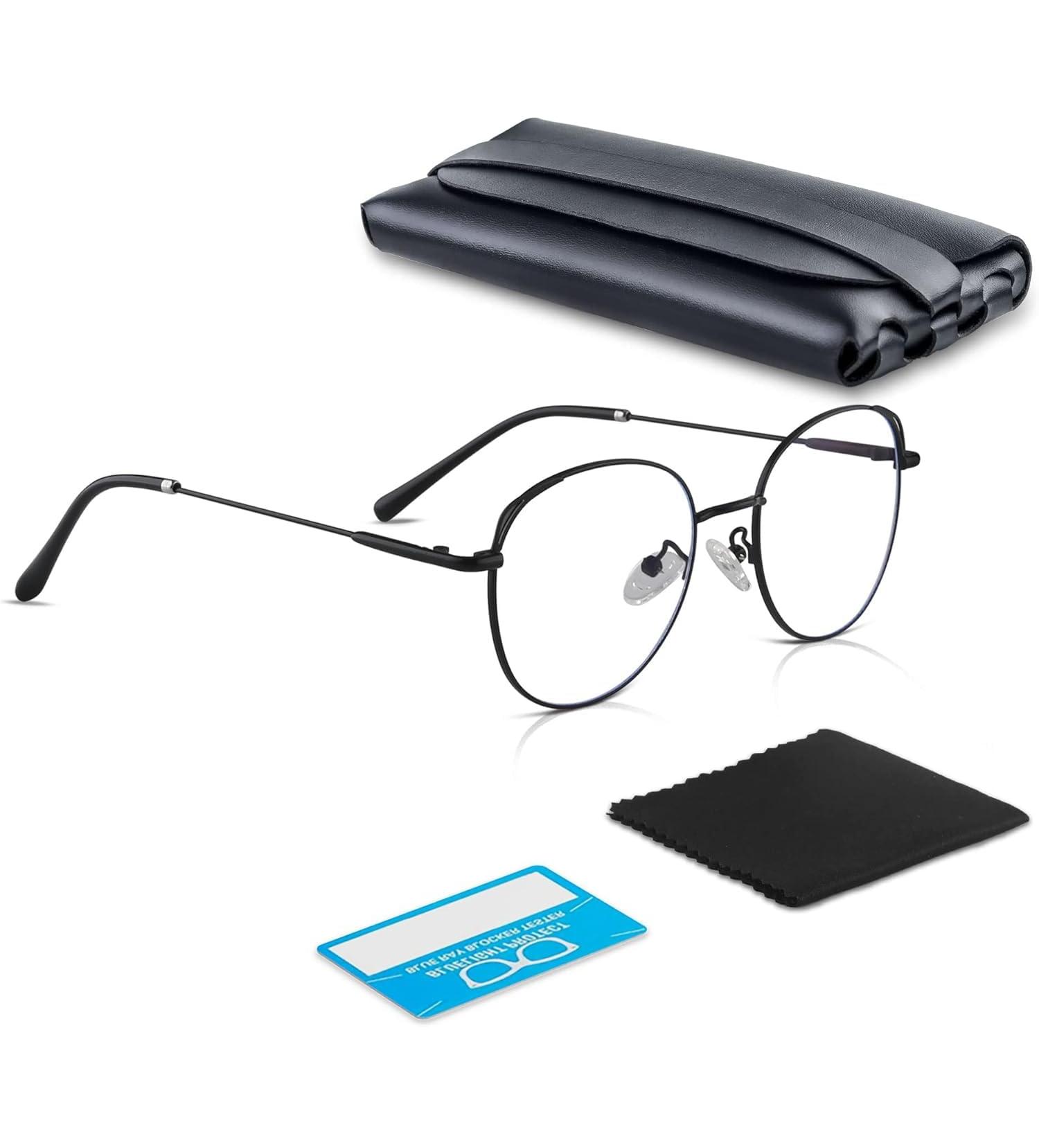 COOLOO Blue Light Blocking Glasses for Men and Women - Anti Glare Computer and Gaming Glasses - Blue Light 02-Black - Buy Online on GoSupps.com