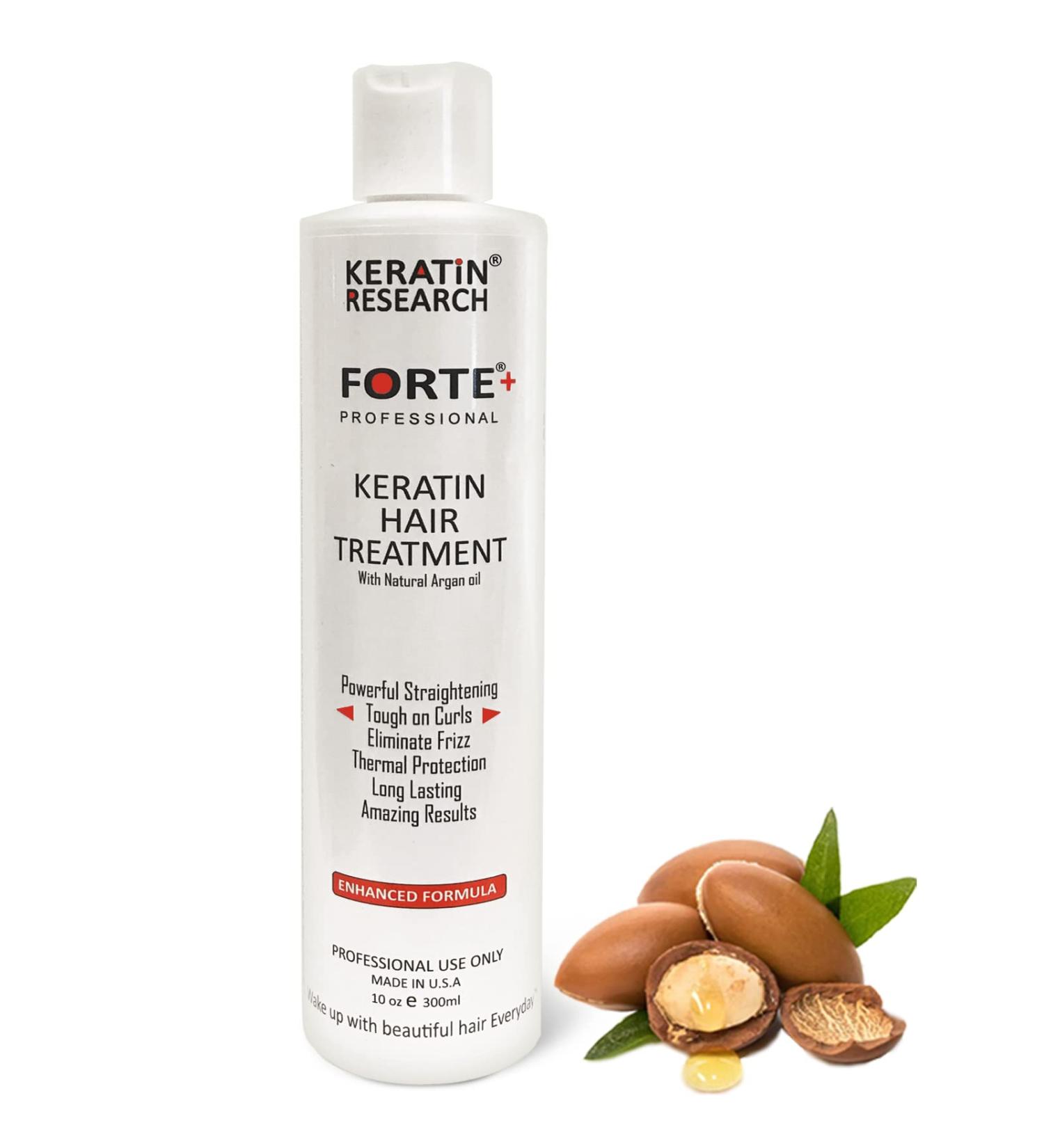 KERATIN FORTE Extra Strength Brazilian Keratin Hair Treatment 300ml - Professional Results for Healthier Hair - Buy Online on GoSupps.com