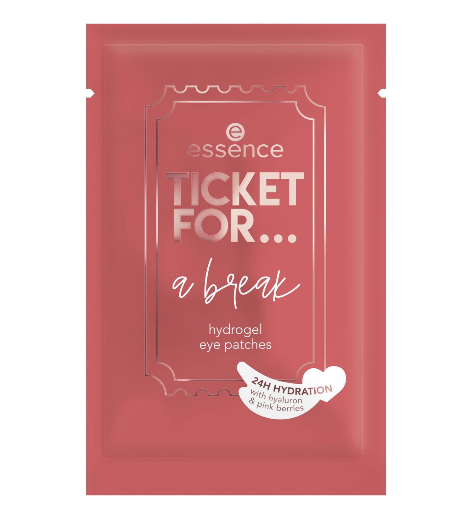 Buy essence Hydrogel Eye Patches - TICKET FOR a Break No. 01 Take Time To Do What You Love! (Pink 1 Pair) - International Shipping Available - Buy Online on GoSupps.com