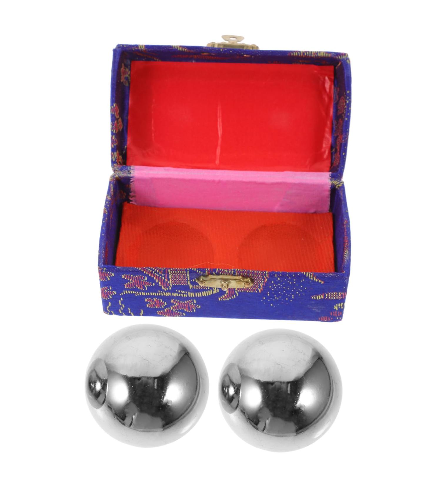 Healeved 2-St Fitness Handball for Seniors - Stress-Reducing Massage Balls for Health & Exercise | Meditation & Metal Training Balls - Buy Online on GoSupps.com