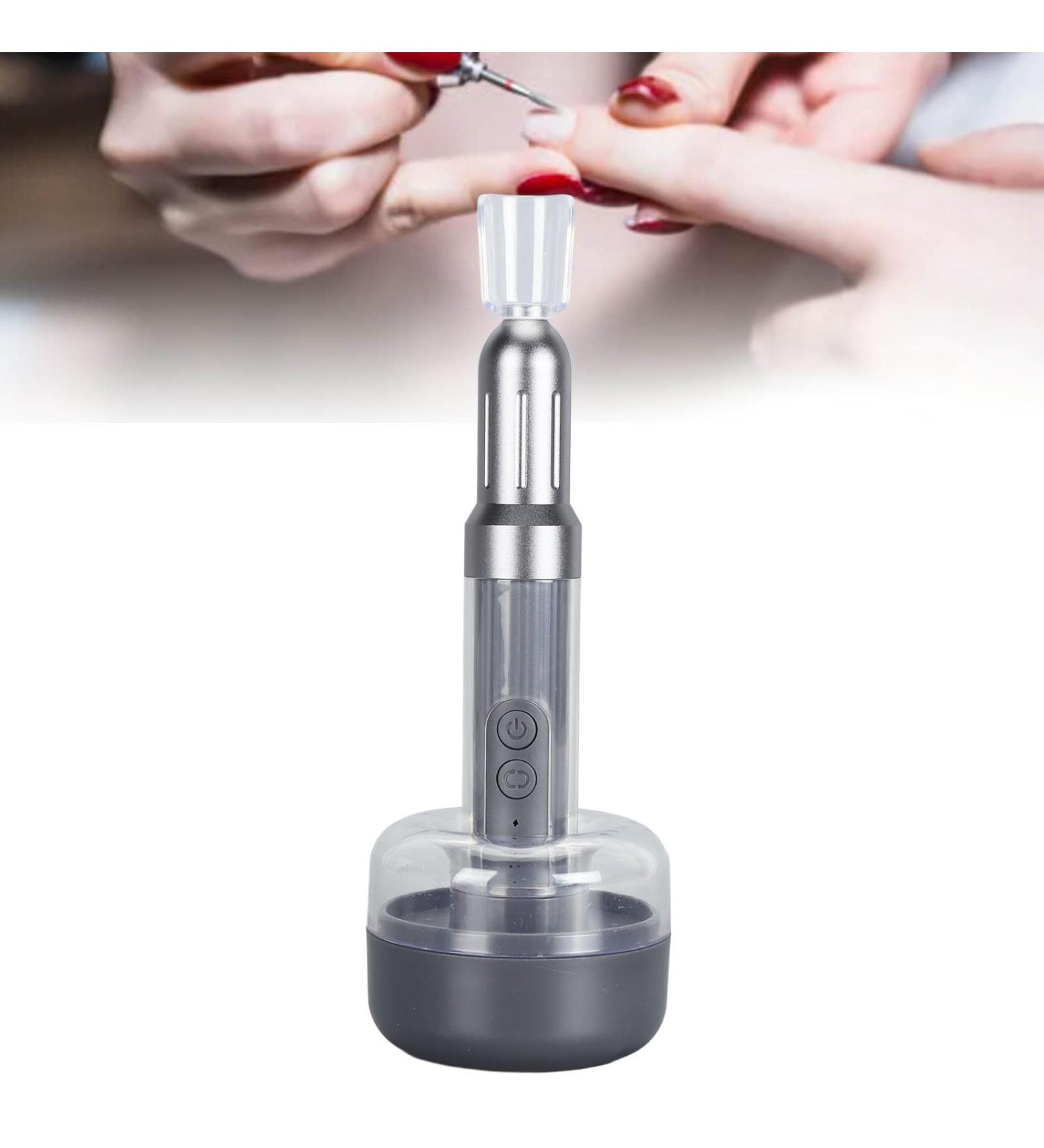 Electric Nail Grinder Rechargeable Portable Manicure Pedicure Tool with Interchangeable Heads Quiet Motor for Home Salon Use - Buy Online on GoSupps.com