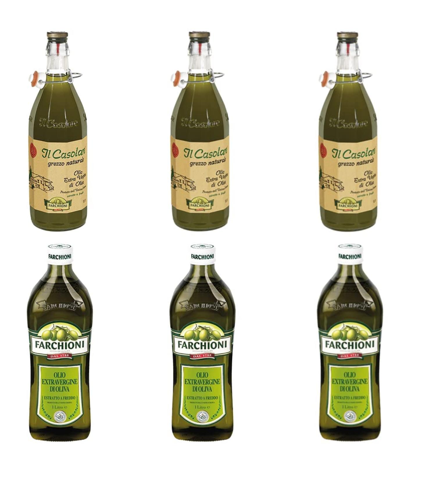  Farchioni Farchioni Extra Virgin Olive Oil Il Casolare Grezzo + 3 x Farchioni Classico Extra Natives Olive Oil 1 Litre - Buy Online on GoSupps.com