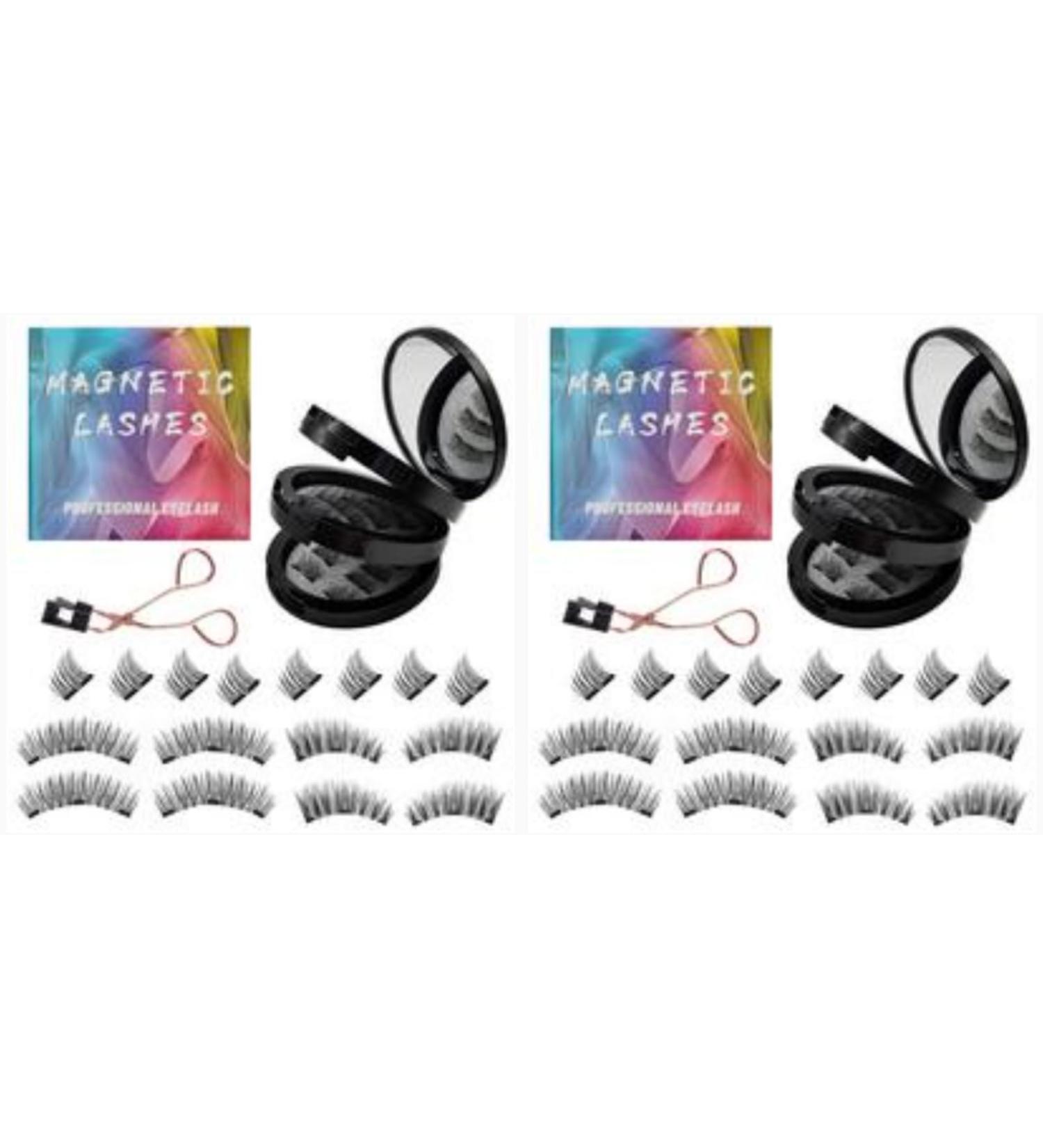 LearnLyrics 1/2 Pcs Magnetic Eyeliner - False Eyelashes Makeup Eyelashes | Soft Artificial Soft False Lashes Kit with short look Easy to Wear fake applicator liner eye for Makeup Eyelashes 2pcs - Buy Online on GoSupps.com