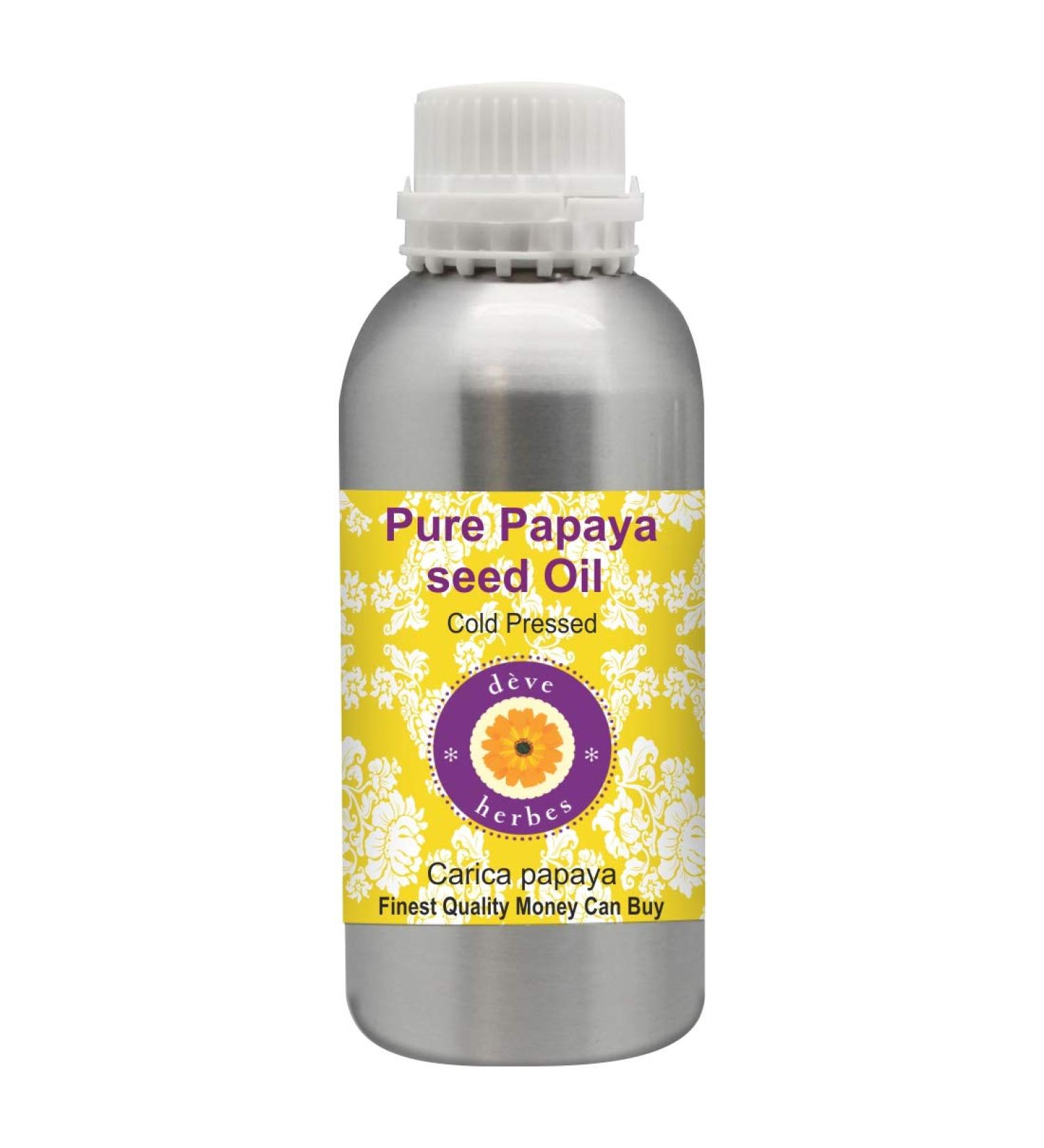  Deve Herbes Deve Herbs Pure Papaya Seed Oil (Carica Papaya) 100% Medicinal Grade Cold Pressed 300 ml - Buy Online on GoSupps.com