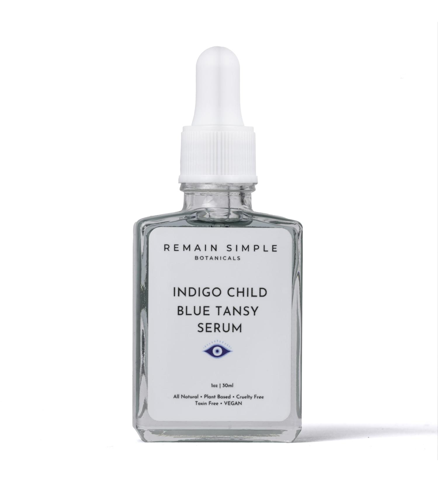 Remain Simple Indigo Child Blue Tansy Serum - Organic Plant Based Cruelty Free Face Oil - 1 oz - Buy Online on GoSupps.com