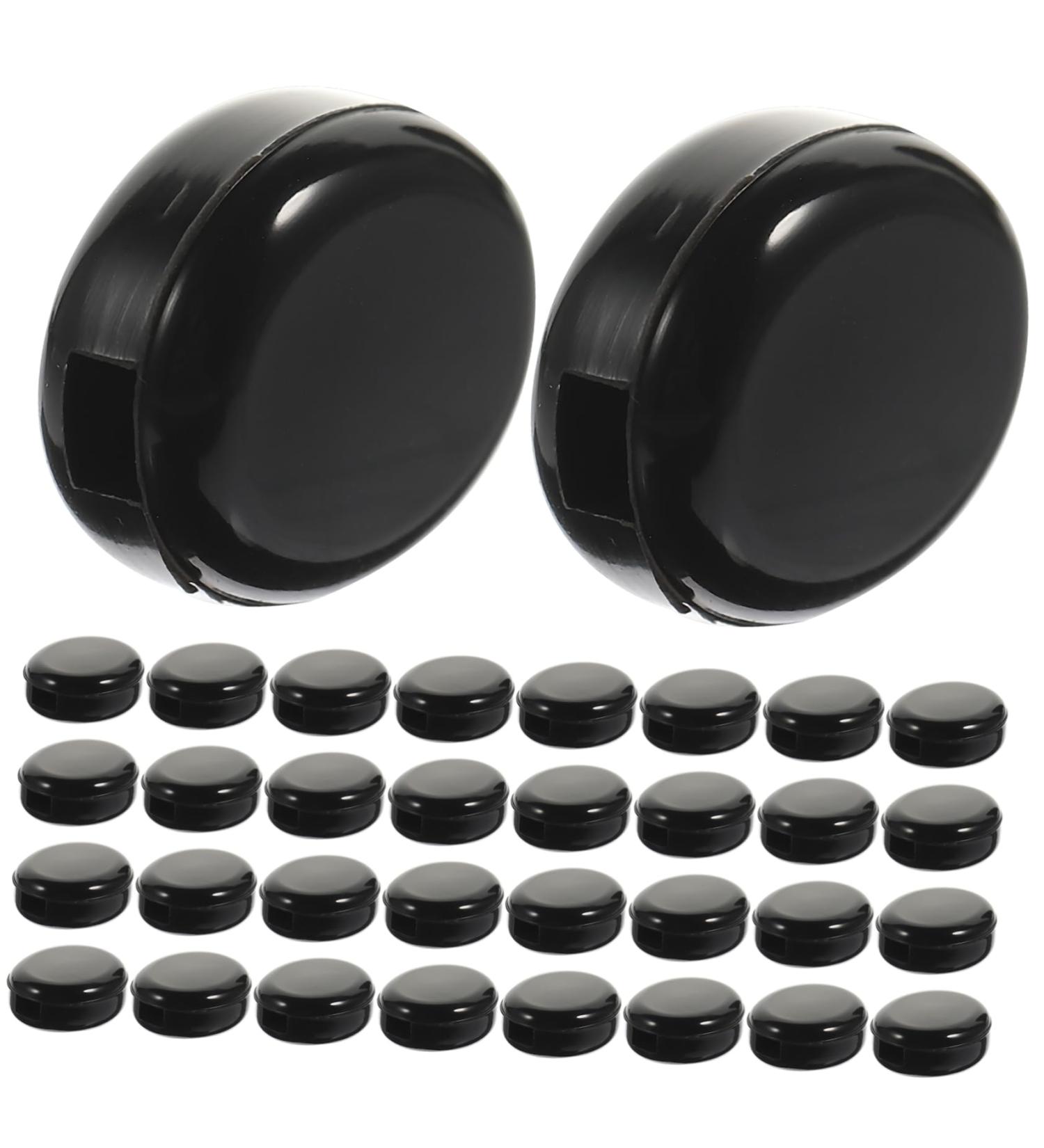 FOMIYES 20 Pairs Anti-Slip Silicone Glasses Ear Pads - Replaceable Eyeglass Support Black 1.1x1CM for Comfort & Stability - Buy Online on GoSupps.com