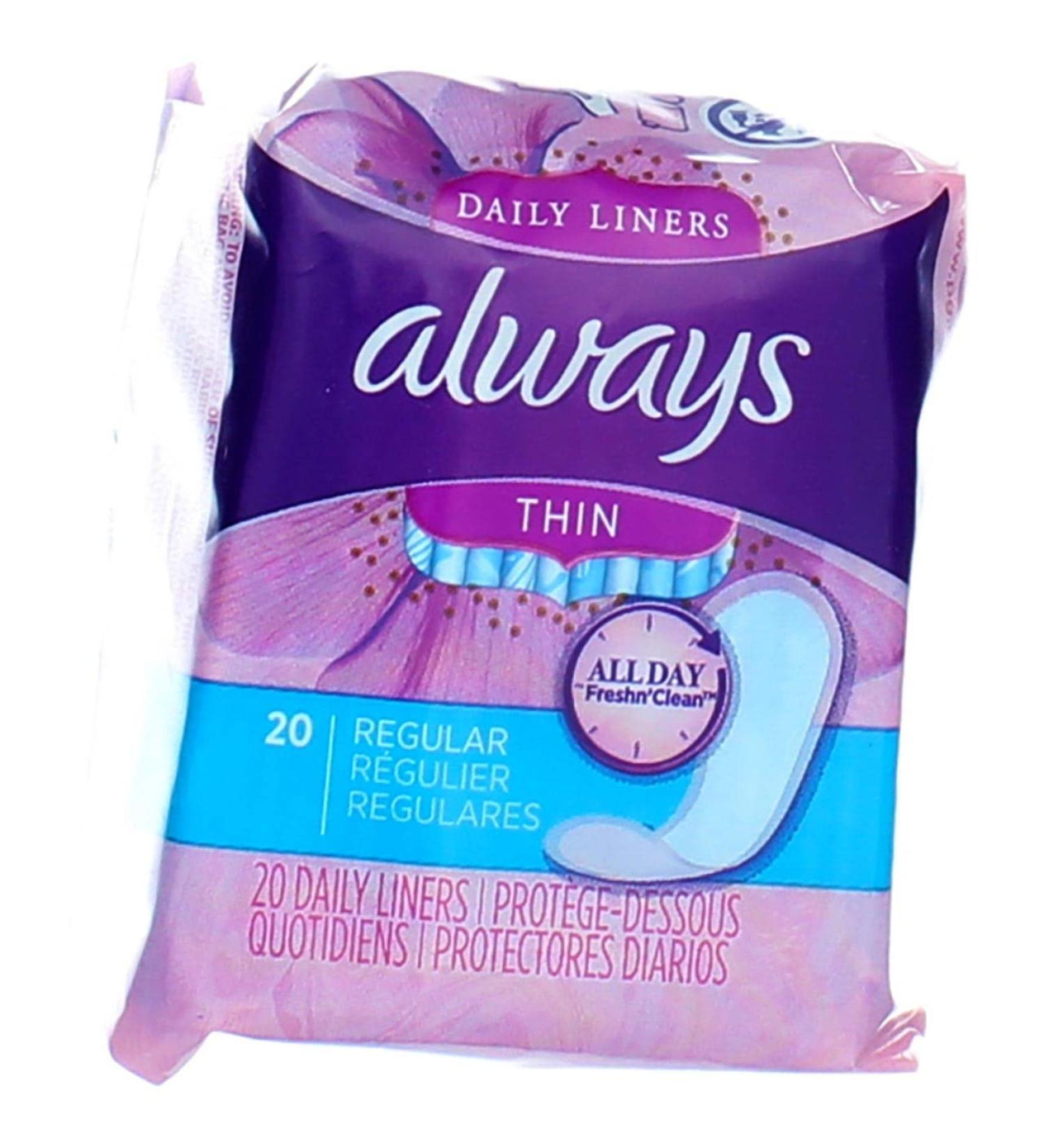 Always Thin Dailies Regular Liners - Ultra-Comfortable & Highly Absorbent - Buy Online on GoSupps.com