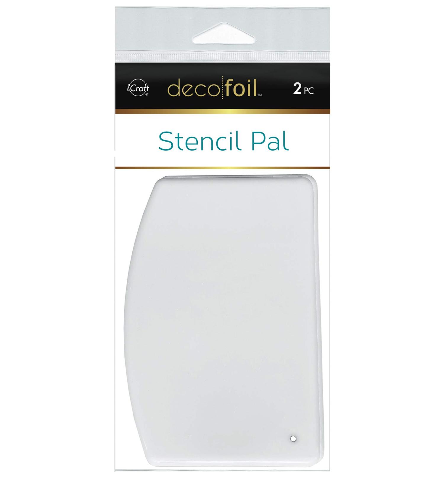 iCraft Deco Foil Stencil Pal, 3.75" x 5.2", 2 Pieces per Pack