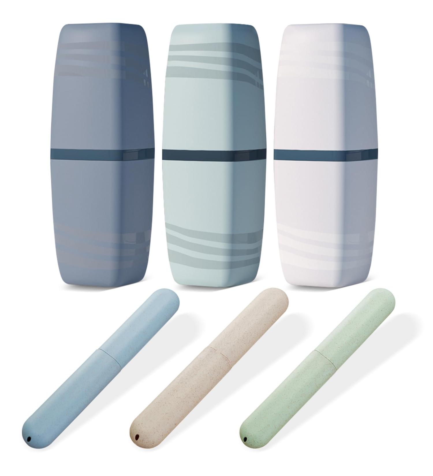 Discover the Suuwwn Travel Toothbrush Cup Set - 6 Portable Toothbrushes & Case for Home Camping and Business Trips | Shop Now! - Buy Online on GoSupps.com