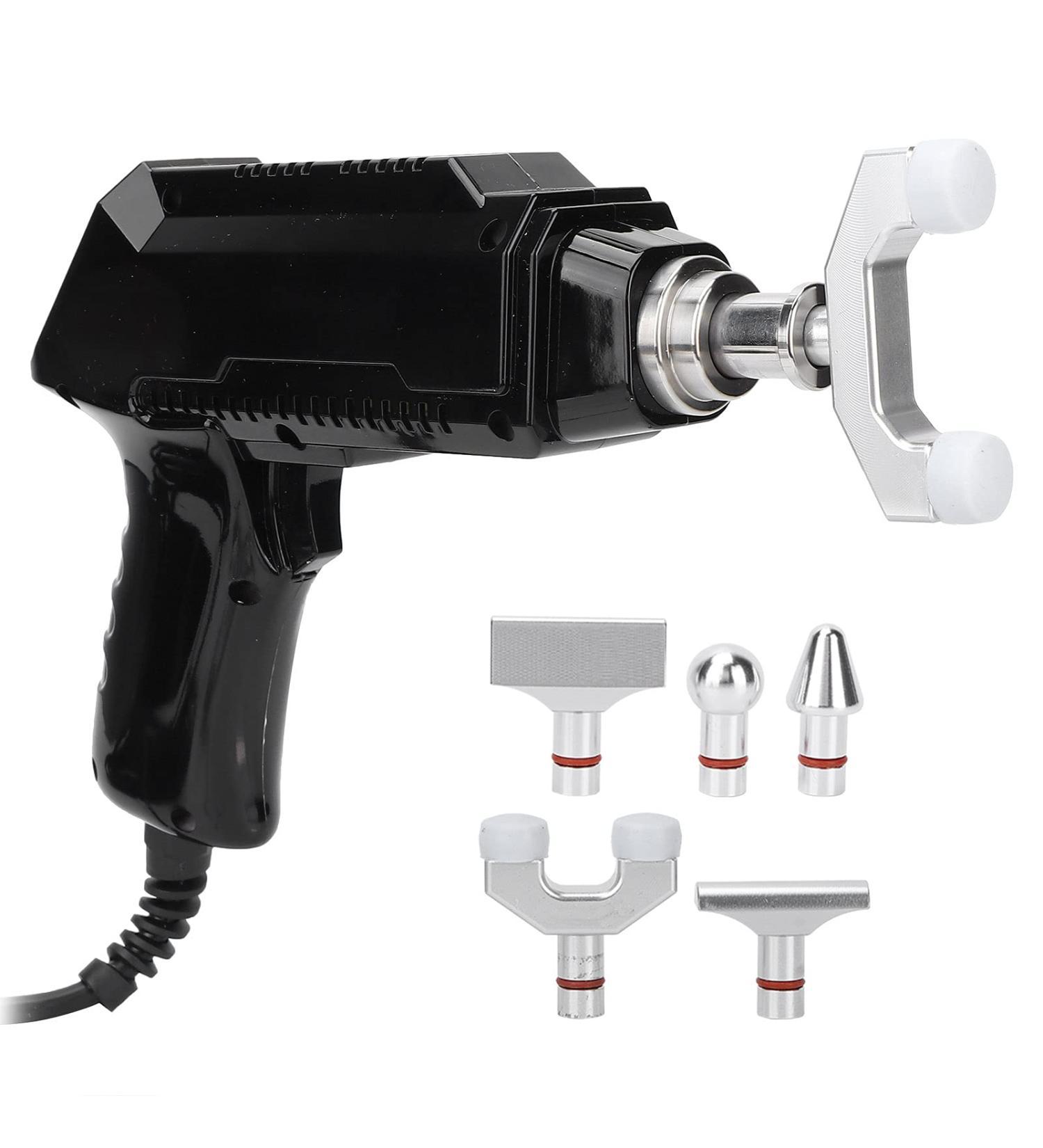 Chiropractic Adjustment Tool | Electrical Spine Massage Gun for Joint Pain Relief & Body Relaxation (Black EU) - Buy Online on GoSupps.com