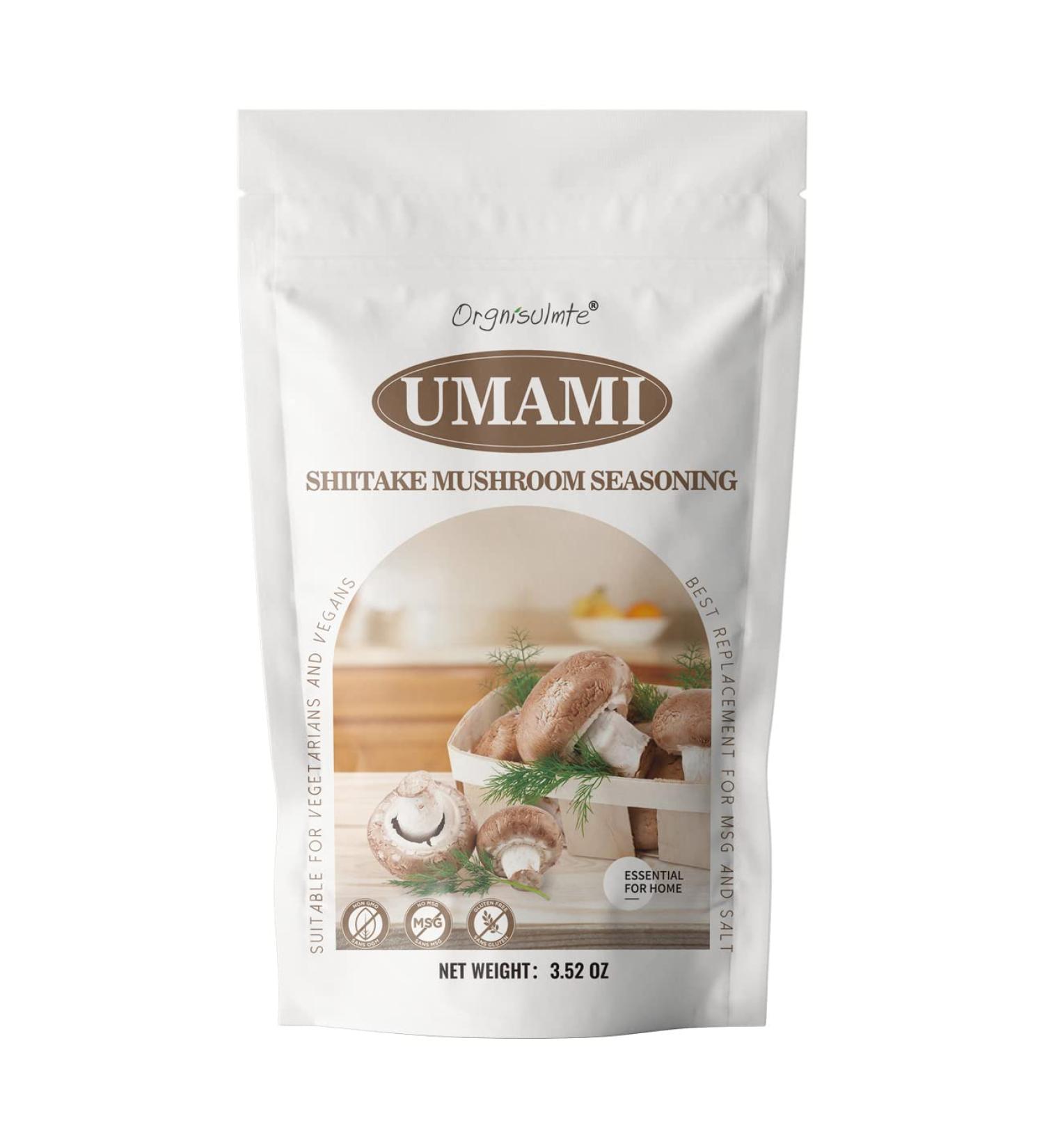 Orgnisulmte Umami Powder - Savory Shiitake Mushroom Seasoning - Vegan-Friendly All-Natural Cooking Powder, No MSG - 3.52 Oz - Buy Online on GoSupps.com