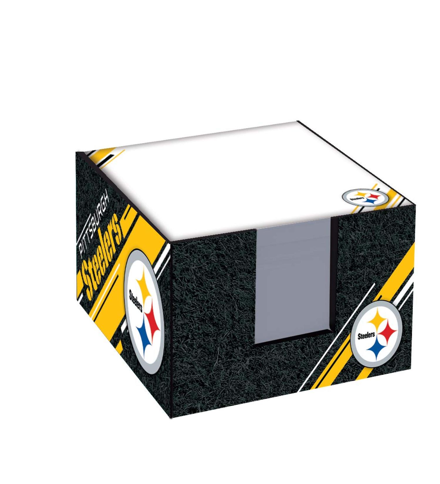 Turner Sports Pittsburgh Steelers Note Cube W/Holder (8125008),Multicolor