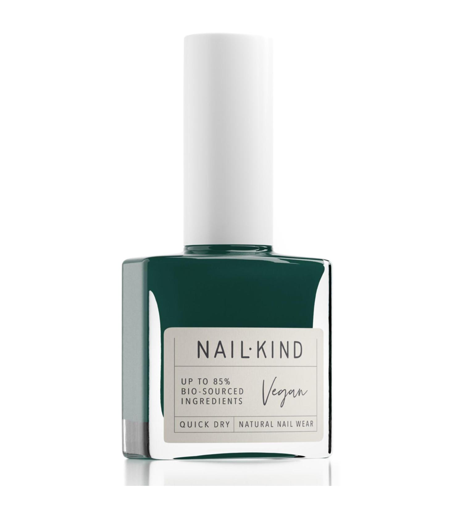 NAILKIND Green Nail Polish - Snake Charmer - Bright Nail Varnish - Vegan Nail Lacquer + Peta Certified + Cruelty Free - Quick Drying & Long Lasting - Chip Resistant Manicure - 8ml - Buy Online on GoSupps.com