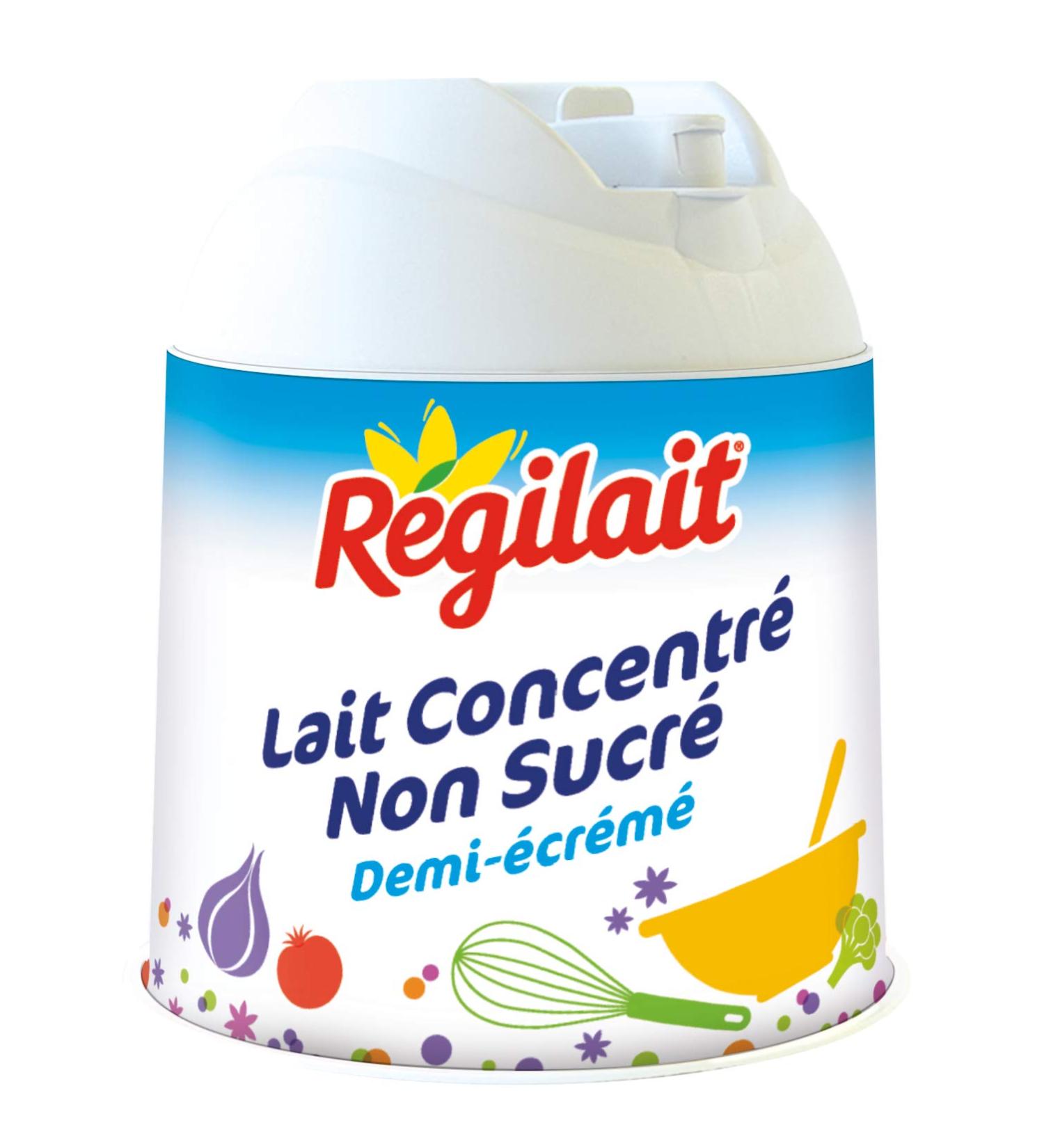 Régilait Unsweetened Condensed Milk Pot 200 g - Pack of 10