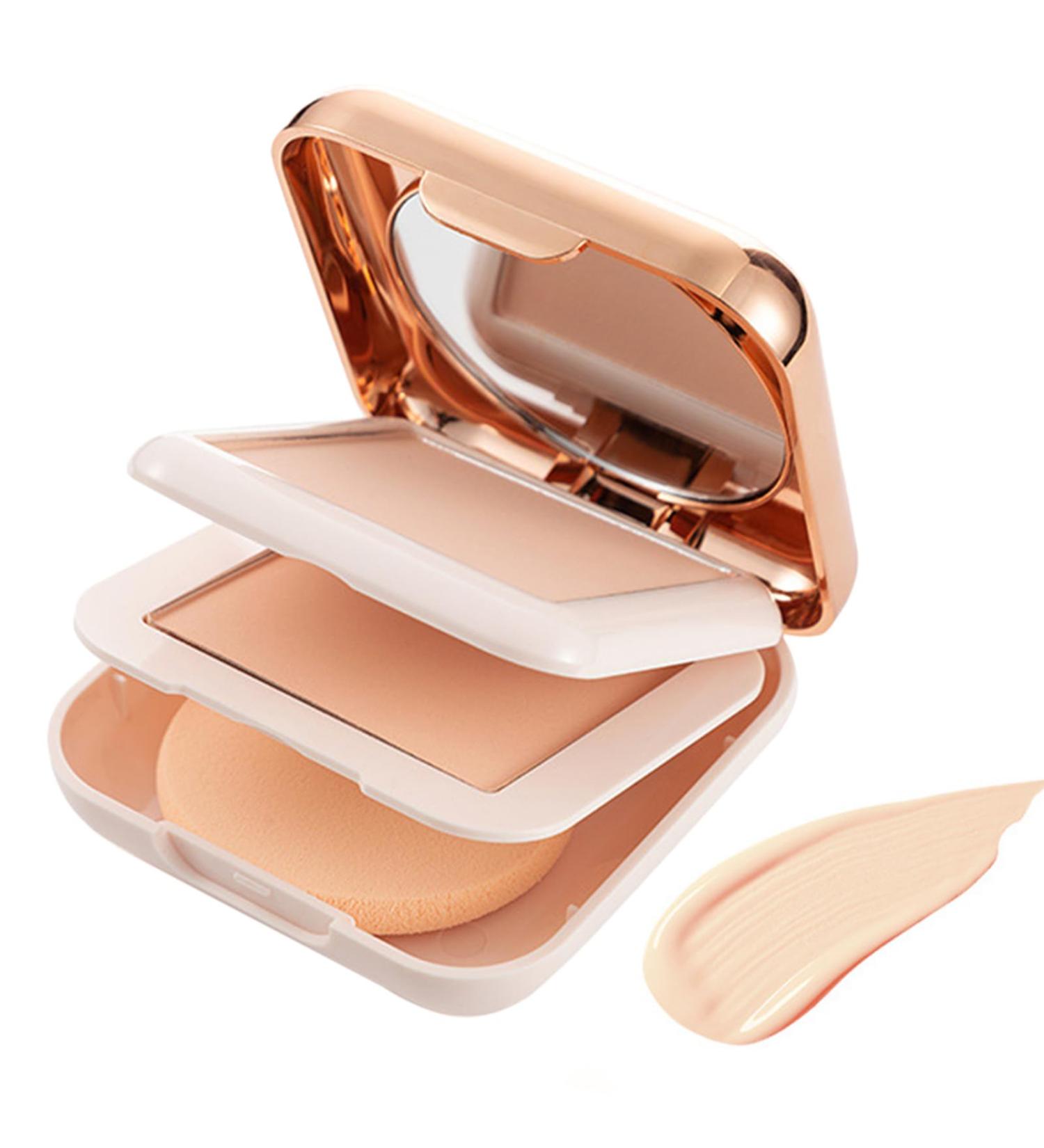 Linsition Face Powder Compact Double Layer Translucent Finish Powder MakeupLong Lasting Waterproof Face Makeup Pore Filler Oil Control Setting Powder Makeup for Coverage Natural Skin - Buy Online on GoSupps.com