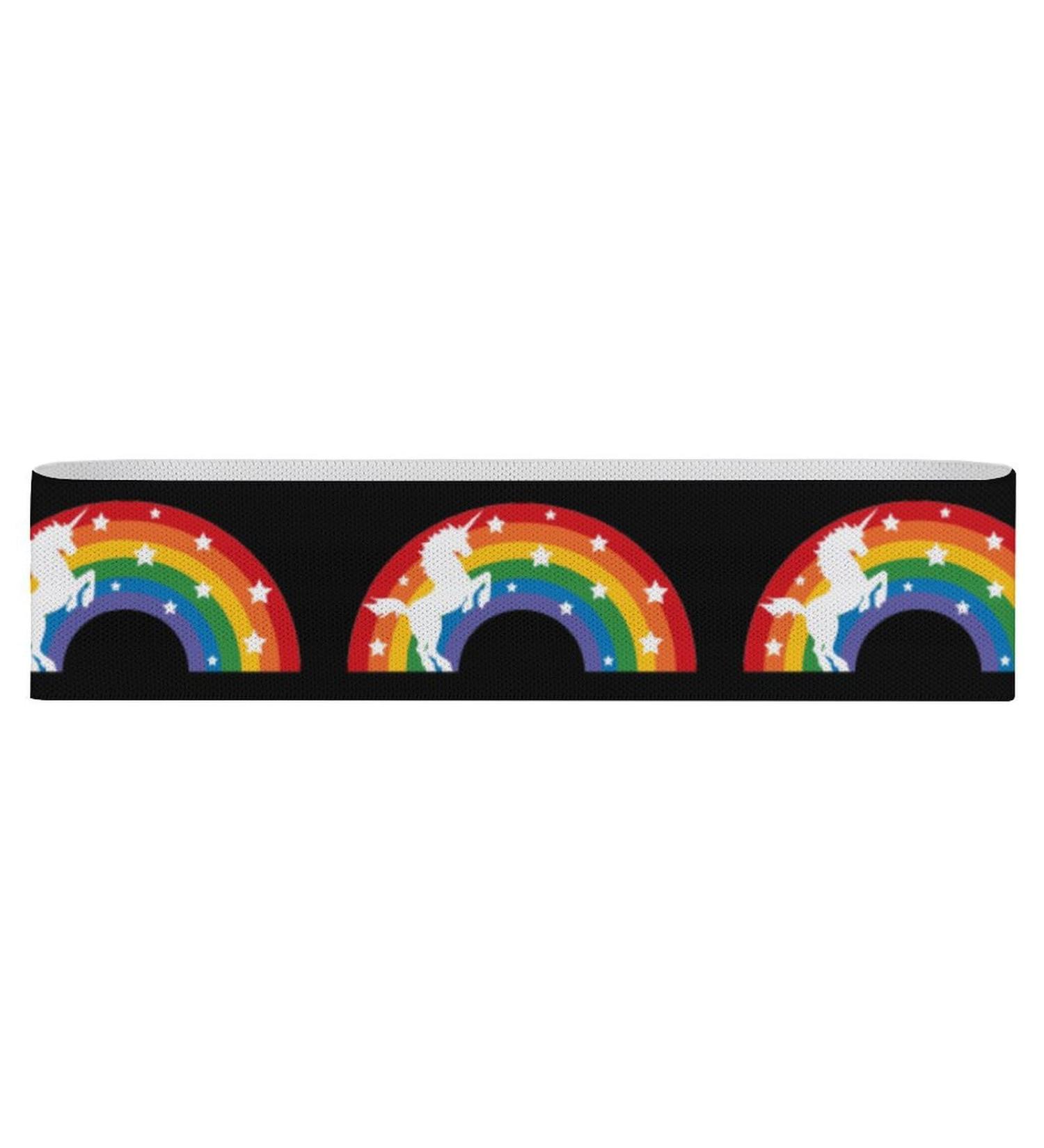 Rainbow U-nicorn Yoga Bands | Booty Resistance Straps for Legs | Comfort & Physical Therapy Aids - Ship Internationally - Buy Online on GoSupps.com