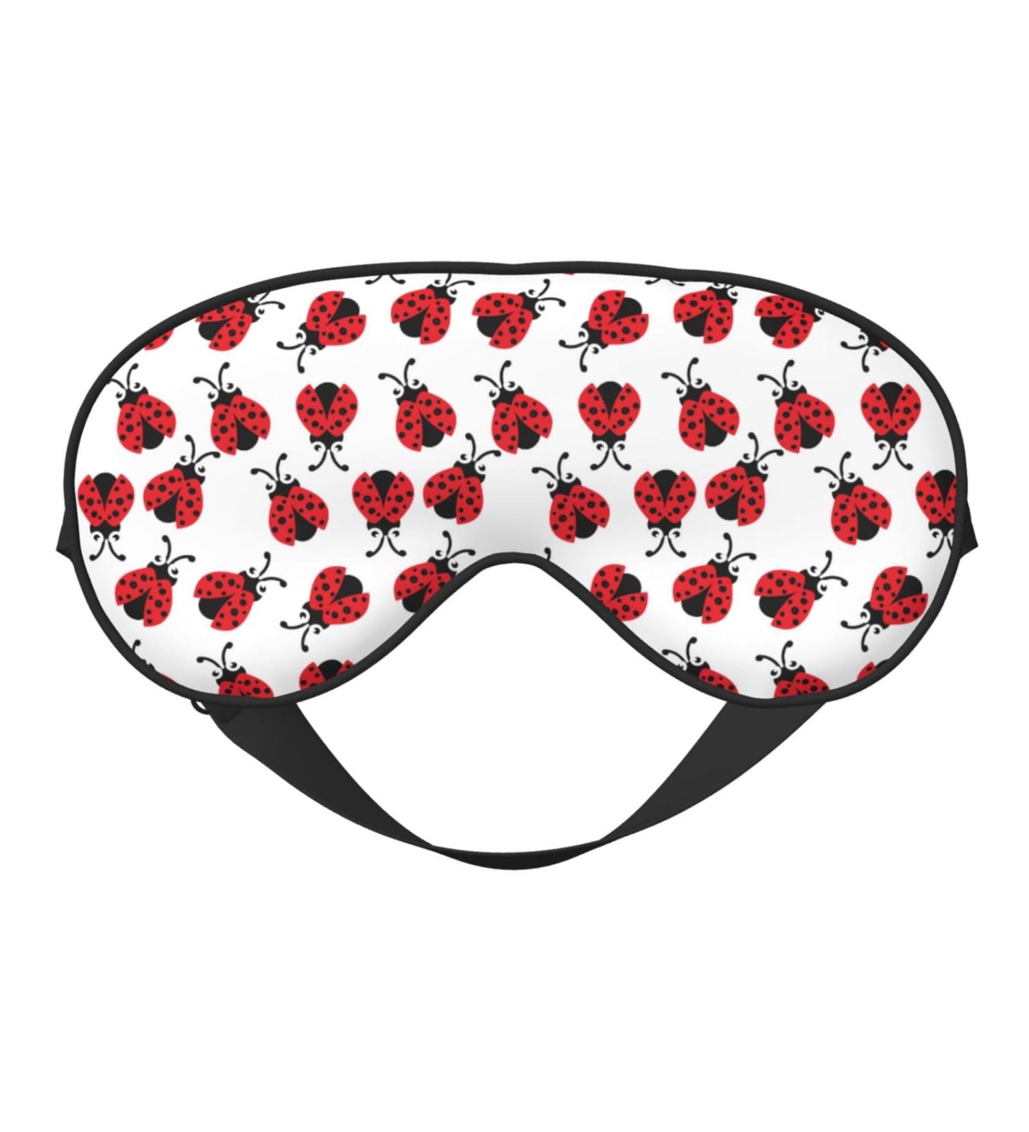Adjustable Ladybird Sleep Mask - Double-Sided Soft Eye Covers for Perfect Shading & Reduced Eye Edema | International Shipping Available - Buy Online on GoSupps.com