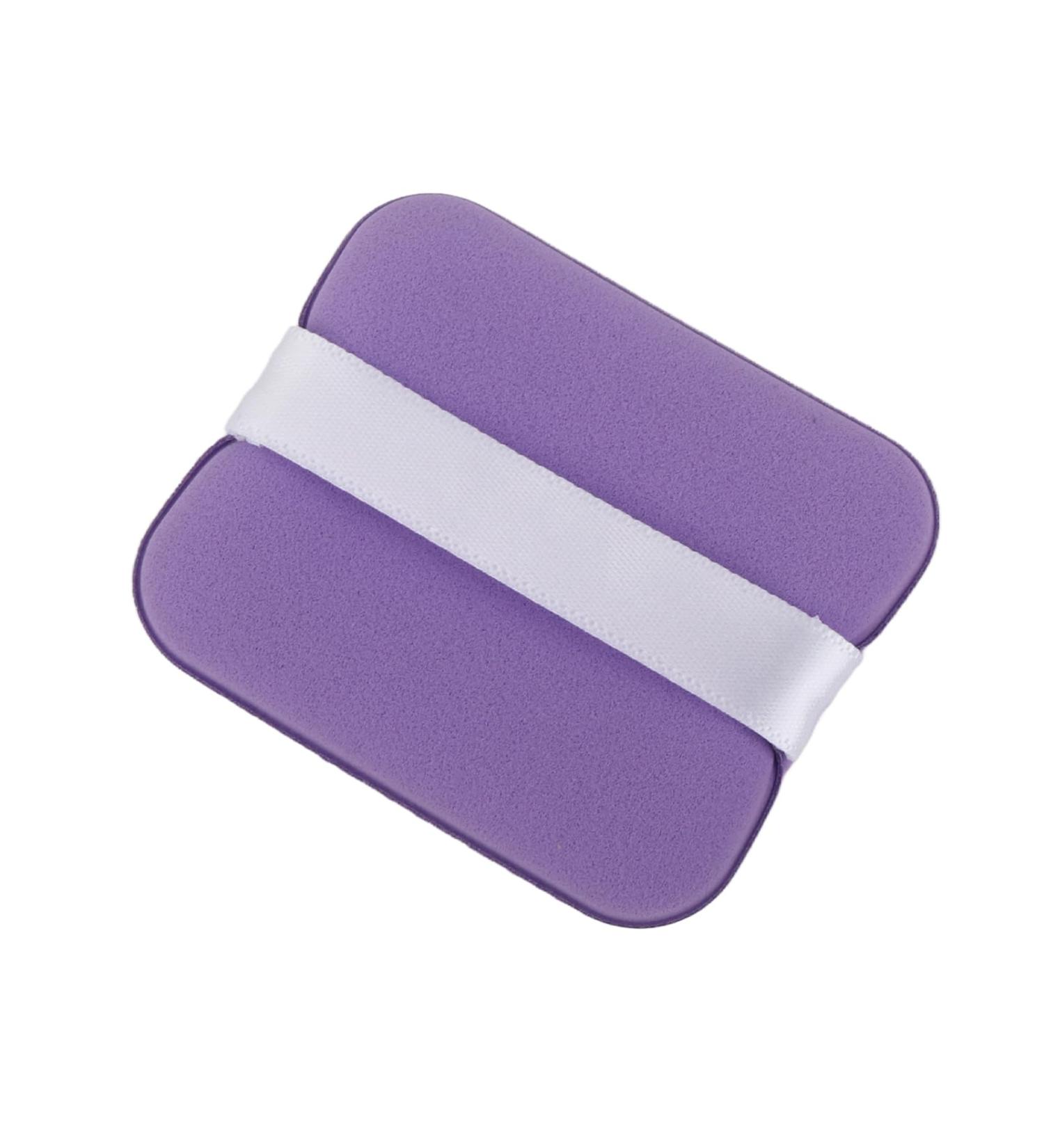 Verdant Touch Cushion Puff Dual Sided Powder Puff Soft Cosmetic Puff Sponge Wet Dry Makeup Tool Light Purple Rectangle - Buy Online on GoSupps.com