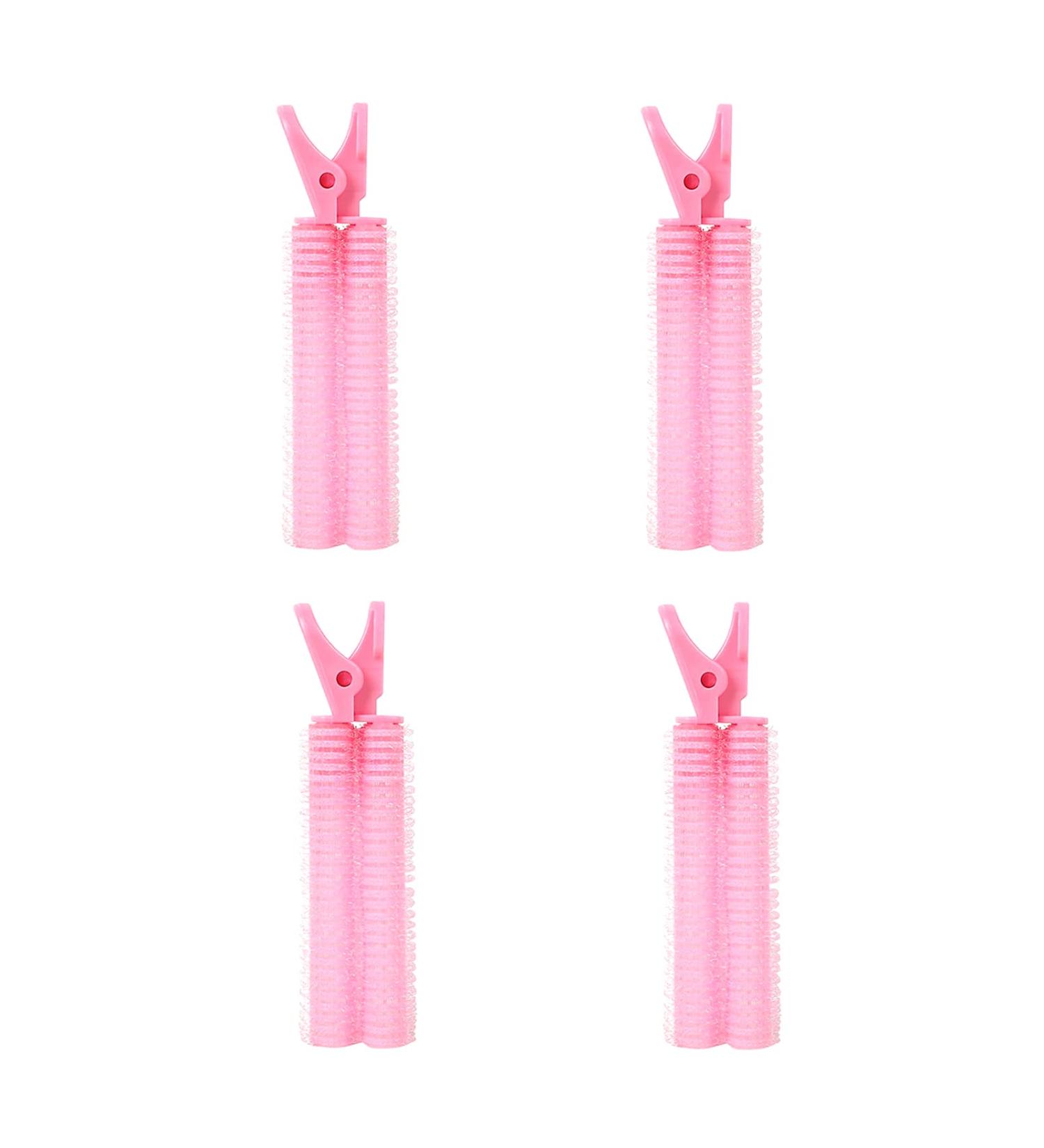 Hair Root Fluffy Clip 4 Pcs Non-Slip Cold Wave Curling Iron for Home Showers Salon DIY Styling Tools (Pink) - Buy Online on GoSupps.com