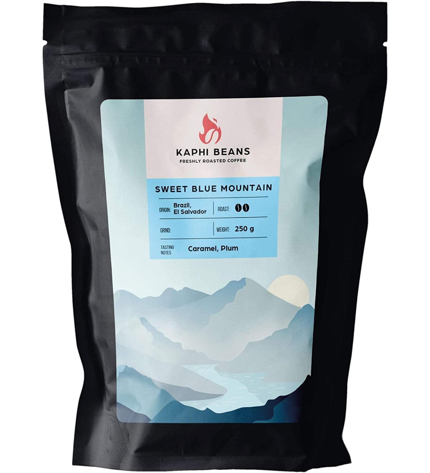 Kaphi Beans Sweet Blue Mountain Roasted Coffee- Medium Roast- Arabica Coffee Beans- Sweet & Smooth (Cafetiere 500g) - Buy Online on GoSupps.com