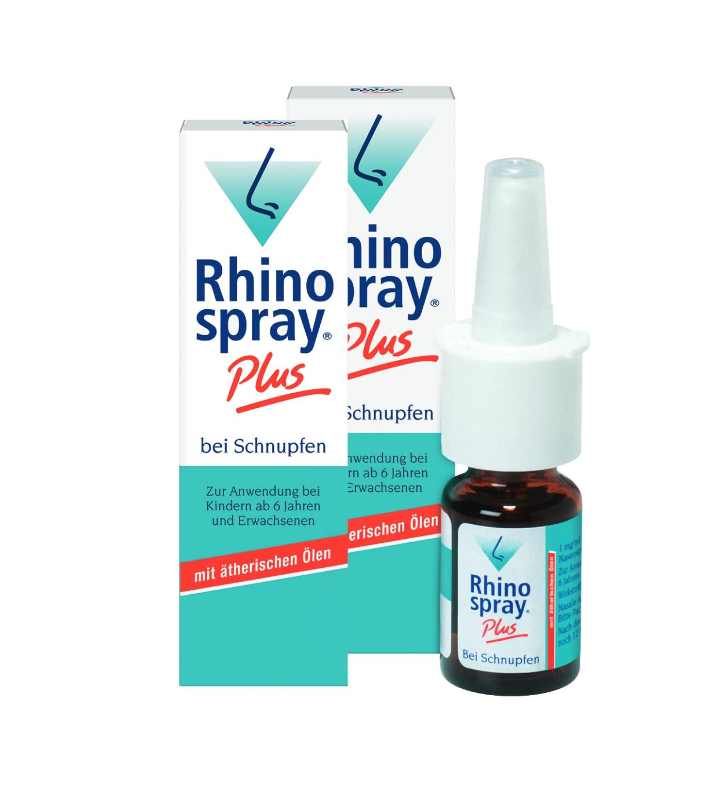 Rhinospray Plus - Instant Relief for Runny Nose & Sinus Inflammation | Tramazoline & Essential Oils | 2 x 10ml - Buy Online on GoSupps.com