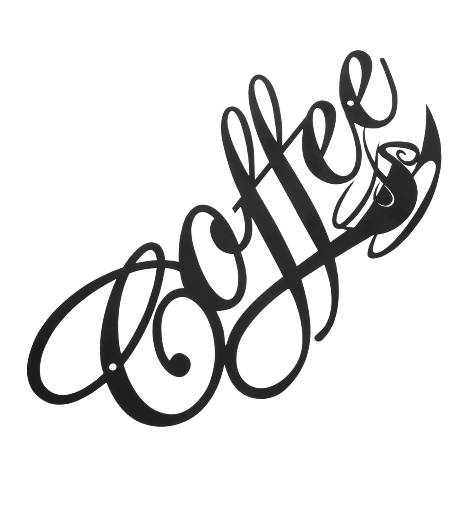 STOBAZA Coffee Metal Pendant Iron Wall Hanging Pendants Wall-mounted Pendant Wall Ornament Coffee Pendant Coffee Hanging Decor Iron Art Craft Pendant Indoor Hanging Decor - Buy Online on GoSupps.com