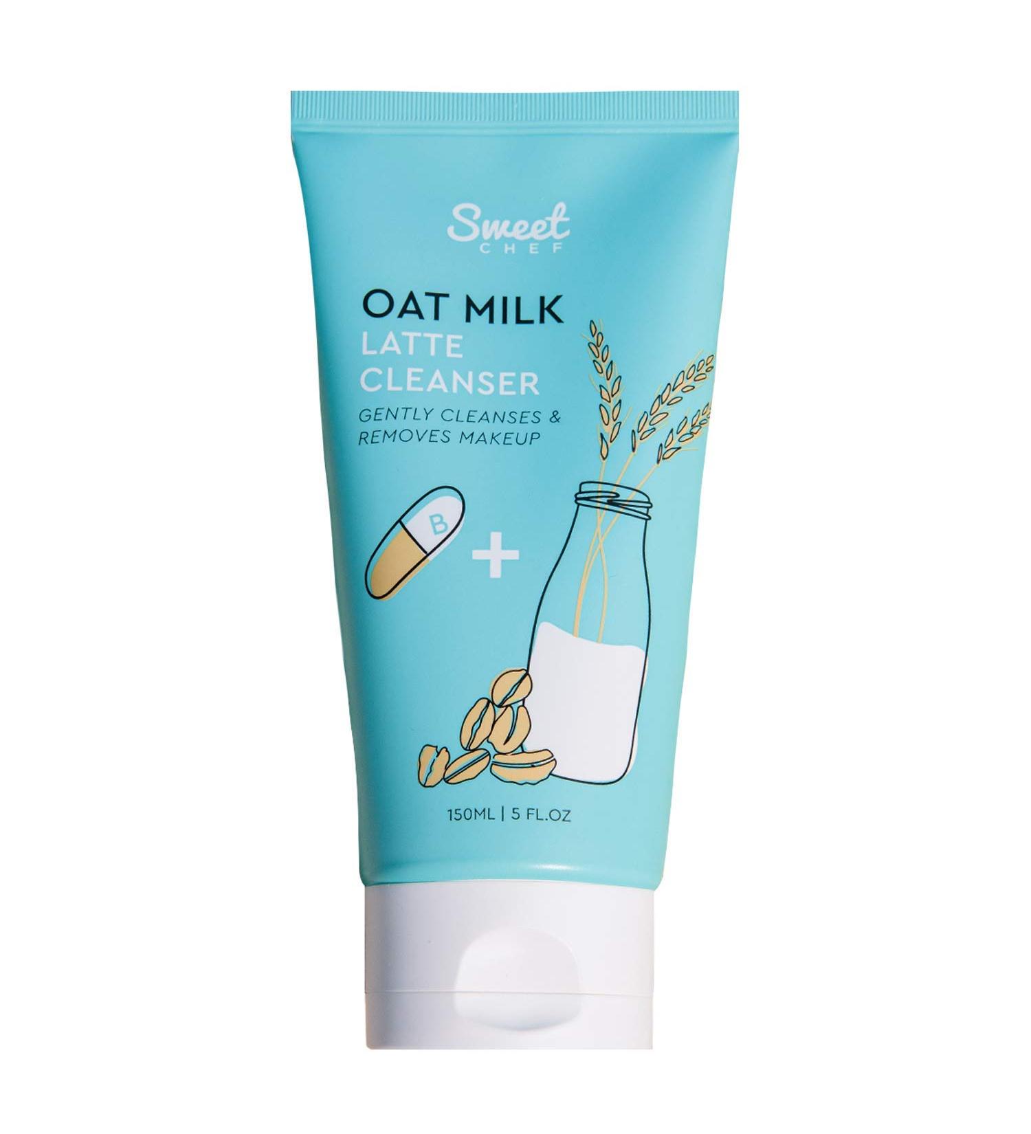 Sweet Chef Oat Milk Gel Cleanser - Antioxidant Rich Face Wash and Makeup Remover with Hyaluronic Acid and Vitamin B12 - 150ml - Buy Online on GoSupps.com
