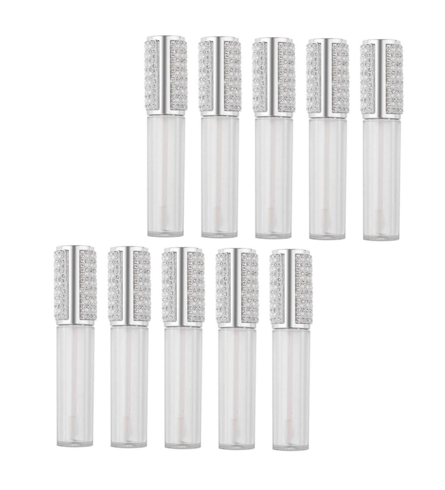 SAFIGLE Tube De Gloss L vres Nacr 10 Pi ces 5 Ml Rond En Verre Rechargeable Pour Maquillage L vres Usage Professionnel Et Voyage - Buy Online on GoSupps.com