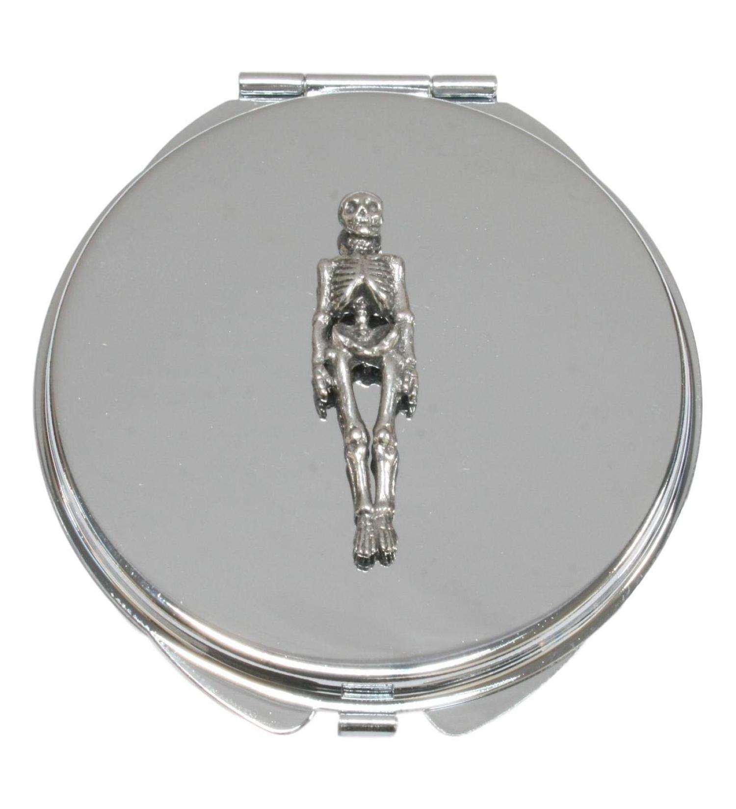 Skeleton Compact Mirror Handbag Gift With Free Engraving 414 - Buy Online on GoSupps.com