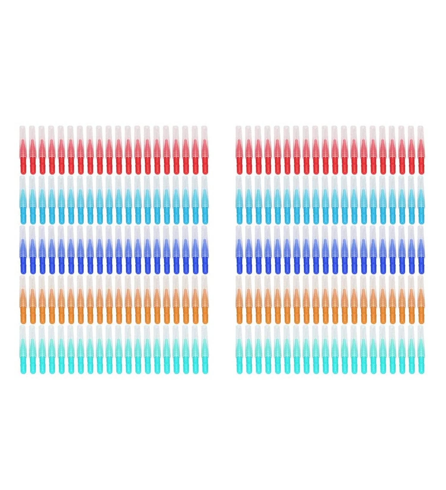ISTOVO 200pcs Interdental Brushes - Gentle Dental Picks & Tooth Floss Refill for Effective Teeth Cleaning | Buy Internationally Online - Buy Online on GoSupps.com