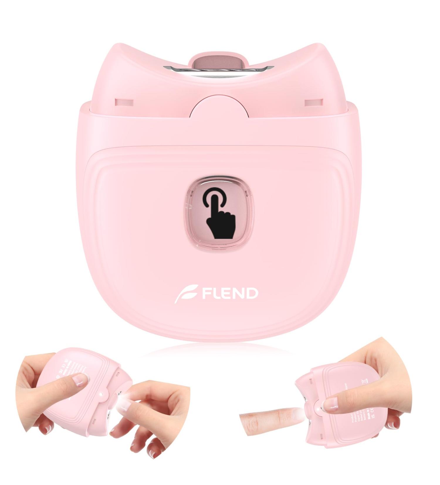 Electric Nail Clipper Electric Nail Trimmer Suitable for Children Adults and Elderly Automatic Nail Clipper with 2 Adjustable Speeds Nail Clippers with LED Light and Chip Storage Box Zjd-pink01 - Buy Online on GoSupps.com