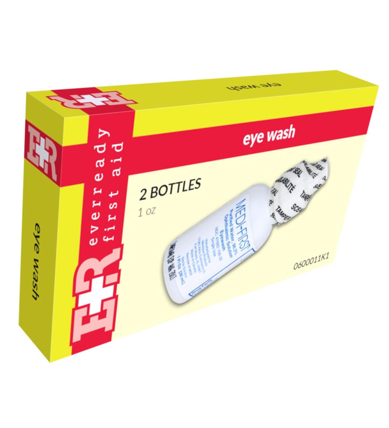 Ever Ready First Aid Eye Wash Irrigation 1 oz Bottle in Kit Unit Box 2's