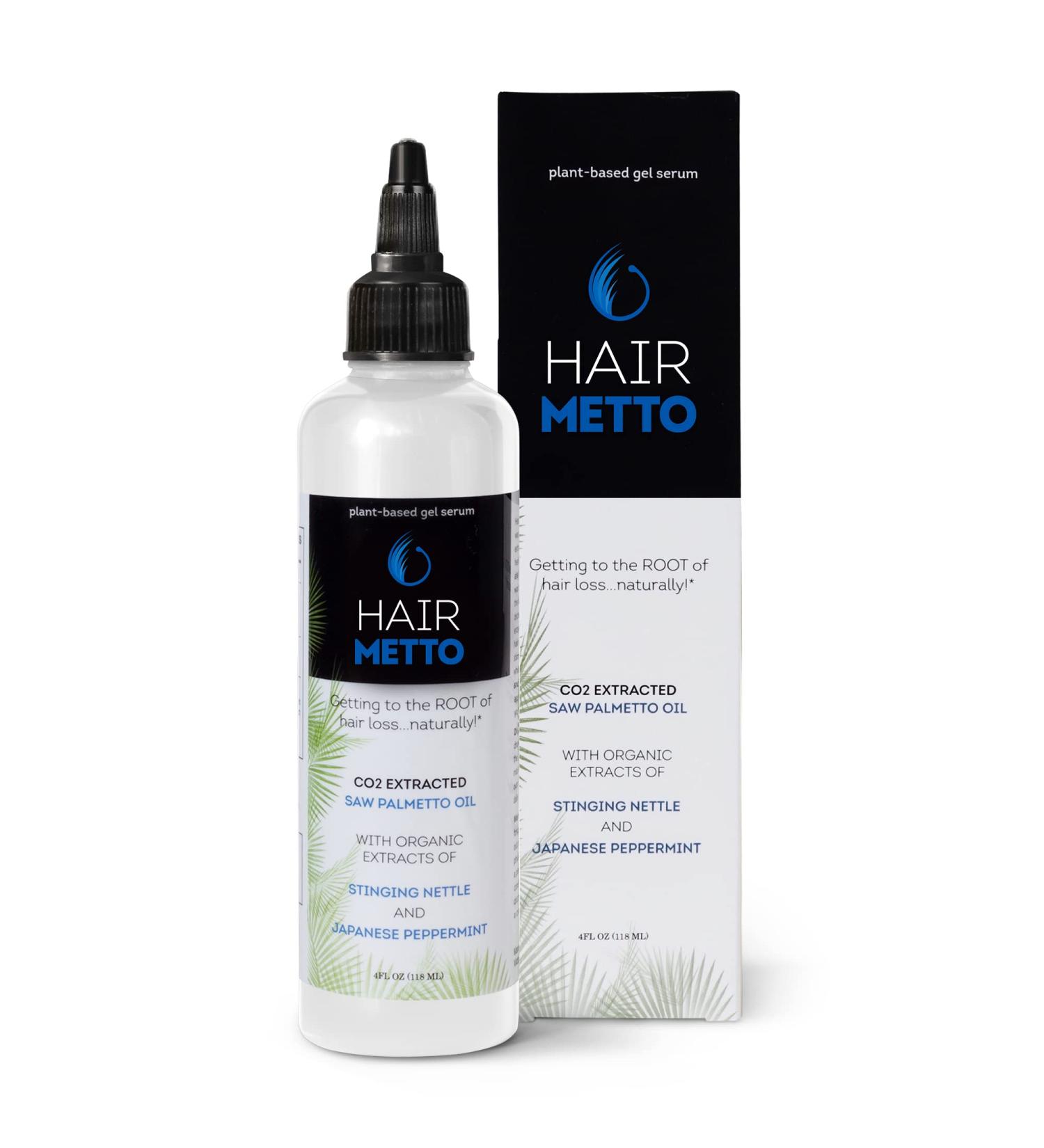 HAIRMETTO Saw Palmetto Hair Serum | Promotes Hair Regrowth, Soothes Scalp | Non-Oily, Peppermint Scent -118 mL - Buy Online on GoSupps.com
