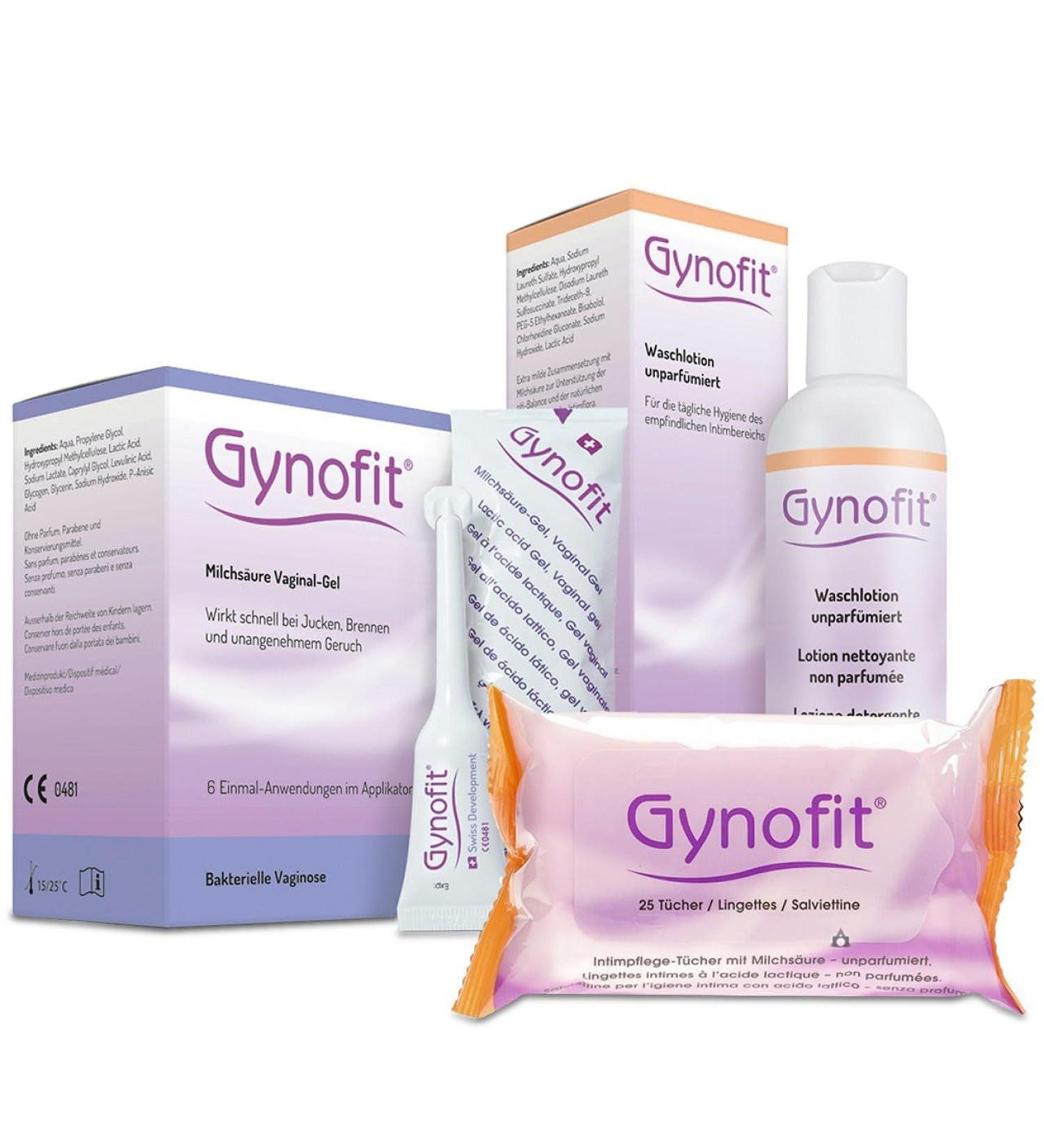 Buy Gynofit Intimate Care Savings Set (6x5ml/25 pcs/200ml) - Complete Intimate Hygiene Solution for Women - Fast International Shipping! - Buy Online on GoSupps.com
