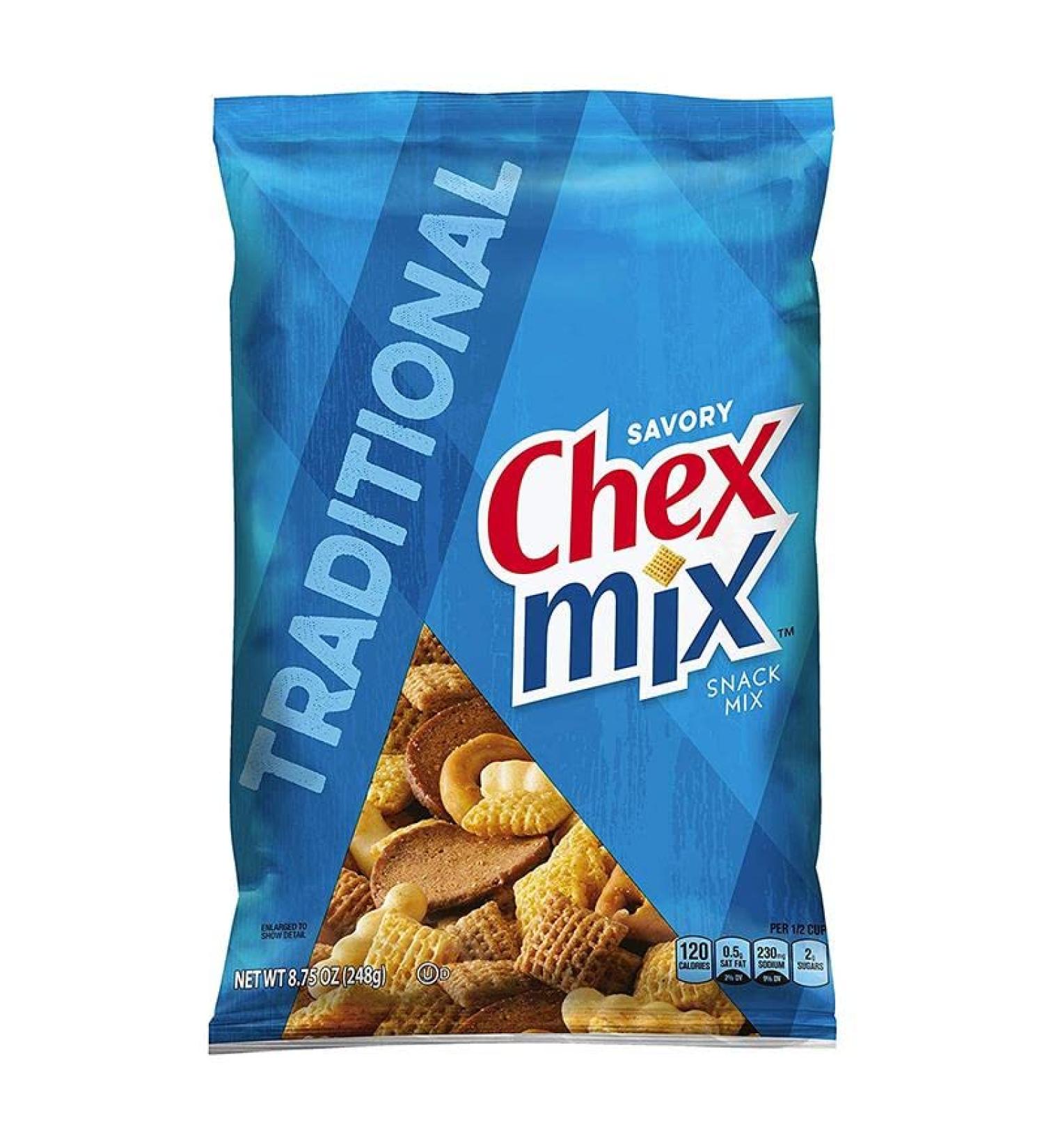 Chex Mix Traditional AMERICAN snack bag 8.75oz 248g Savoury Snack