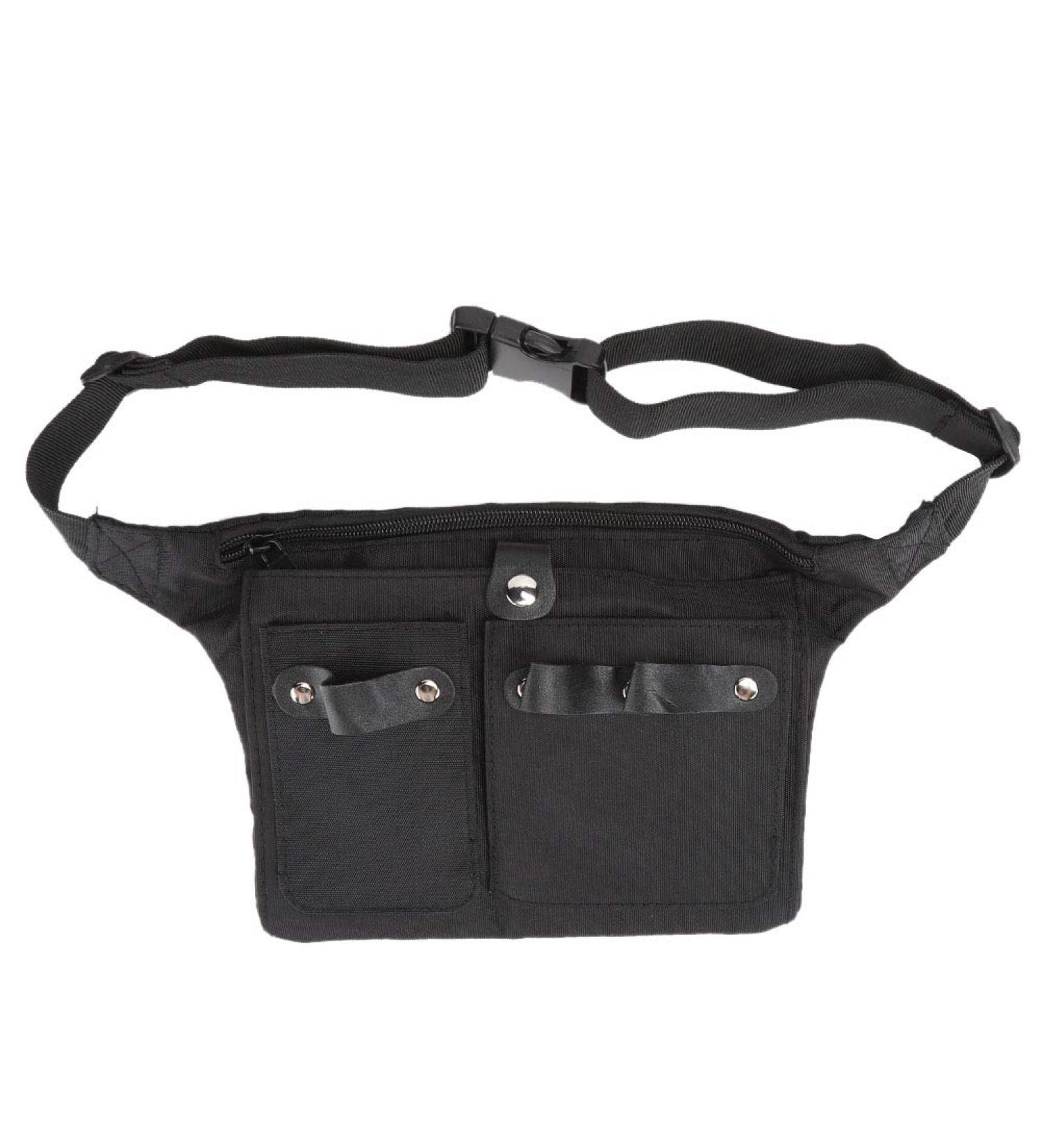 Multi-Functional Portable Scissors Waist Bag & Hairdressing Tool Storage - Ideal for Combs & Clips - Black - Buy Online on GoSupps.com