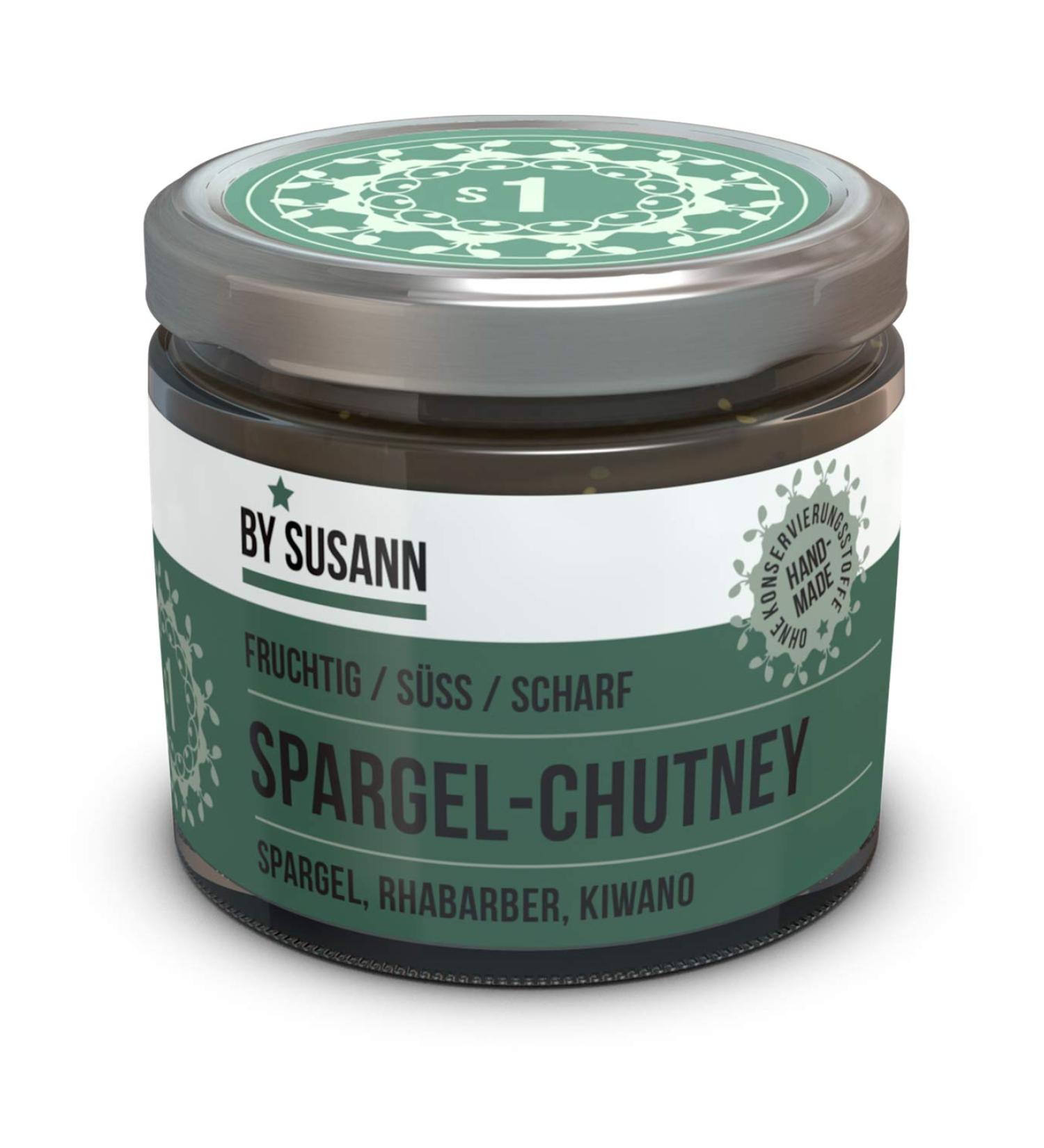 BY SUSANN S1 Asparagus Chutney Jar (150g) - Fruity Sweet & Spicy Taste Experience | International Shipping Available - Buy Online on GoSupps.com