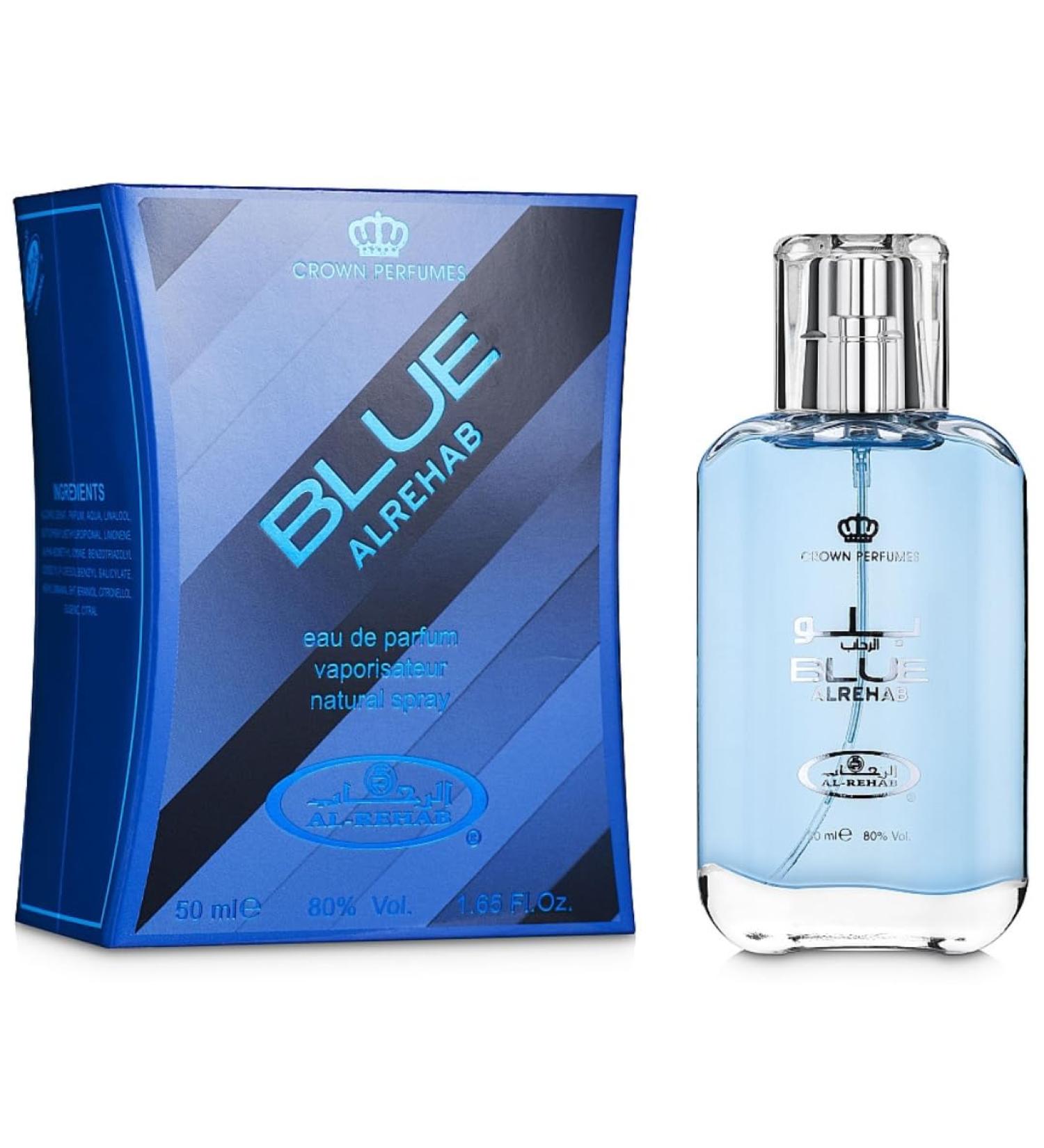Al-Rehab Blue EDP - 50ML (1.7 OZ) Long Lasting & Luxurious Scents of Arabia Perfumes For Men & Women. 1.7 Fl Oz (Pack of 1) Blue Spray - Buy Online on GoSupps.com