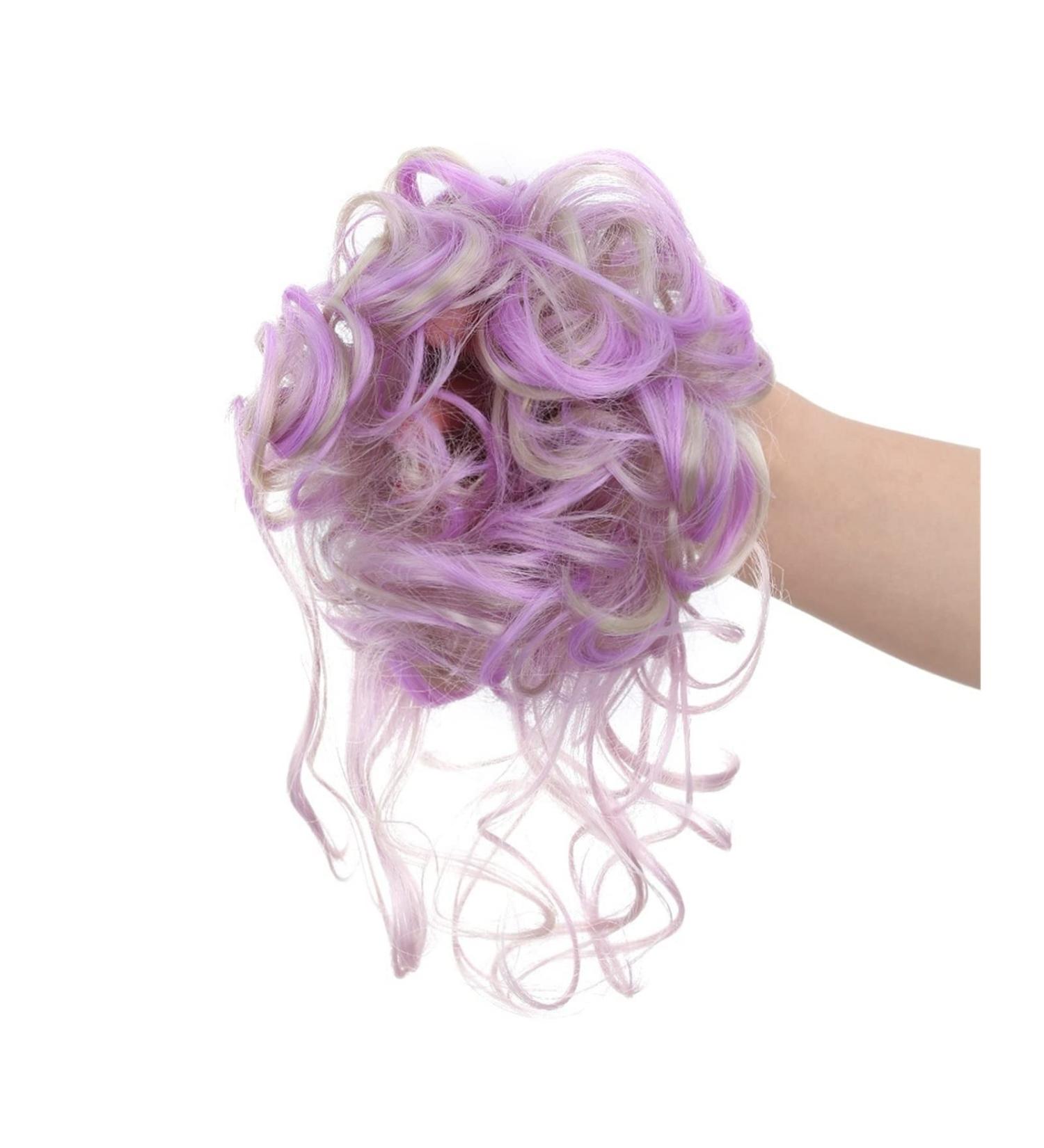 Messy Bun Hair Piece for Women Pieces Curly Chignon Donut Scrunchie for Women Messy Bun Hair Piece Synthetic Tousled Updo Hair Buns Extension Elastic Hair Band Hair Fake Hair Accessories for Women 88H72 - Buy Online on GoSupps.com
