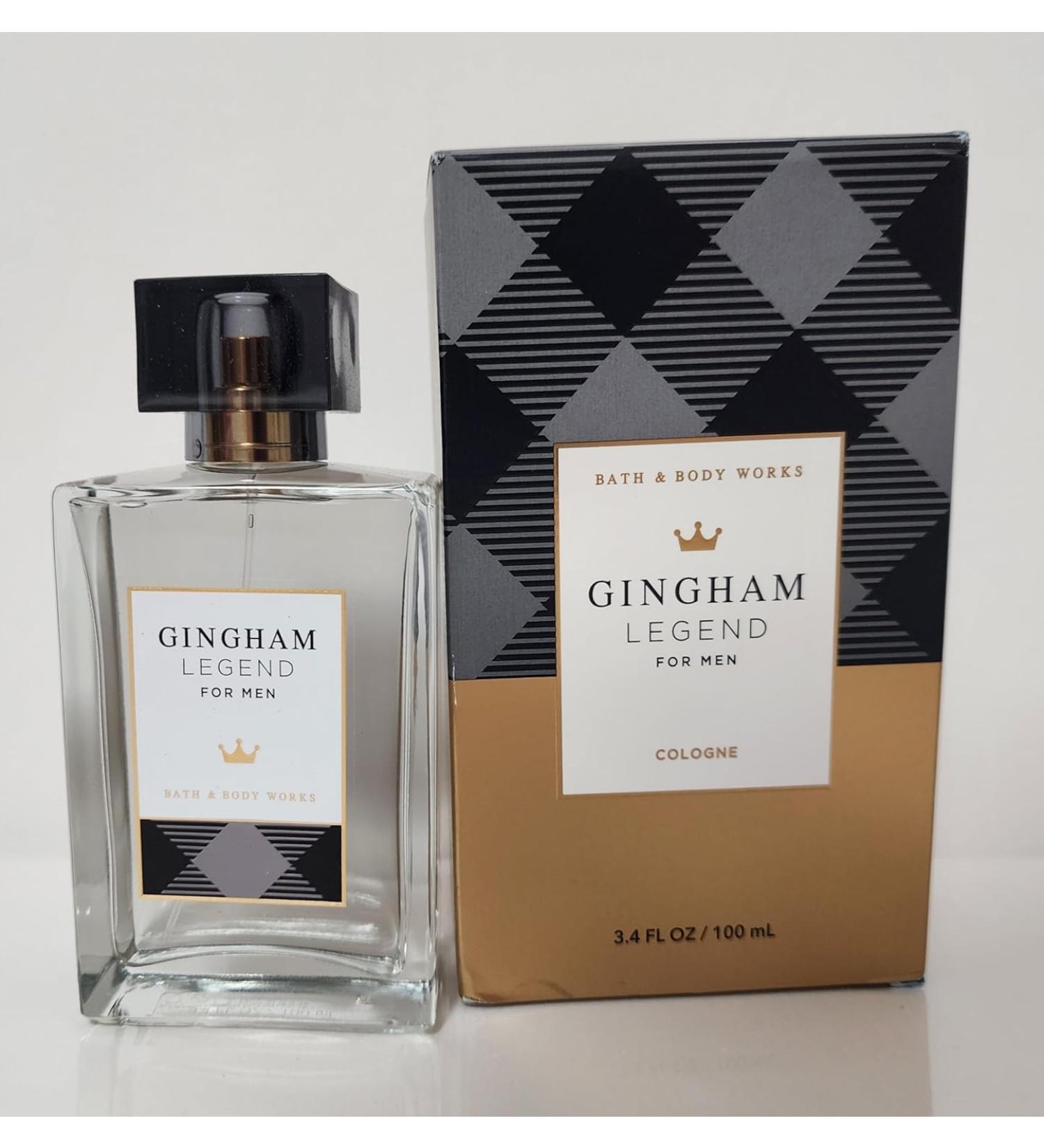 Bath and Body Men's Cologne Spray GINGHAM LEGEND 3.4 oz 100ml.