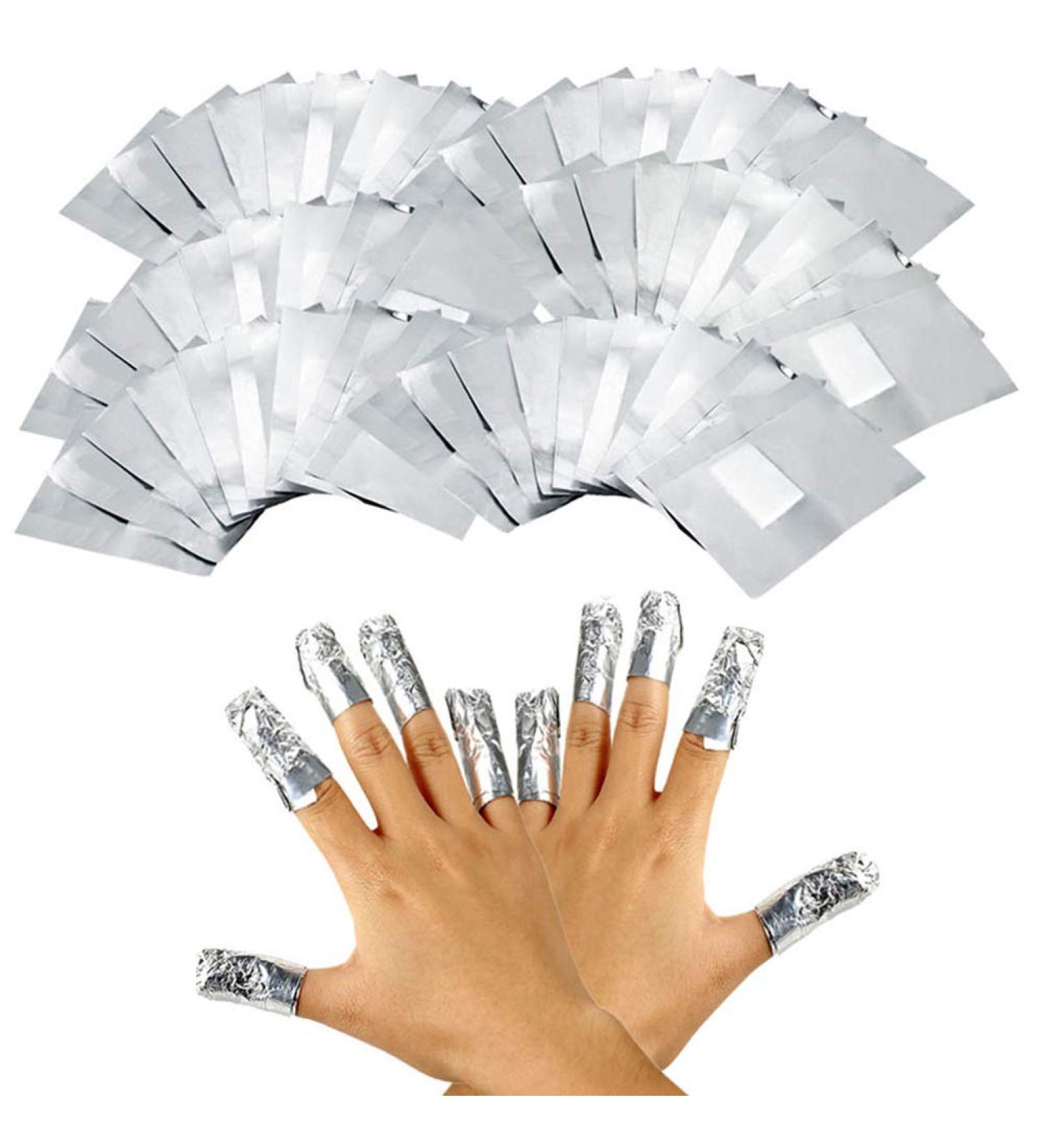 100pcs Nail Foil Gel Wraps Polish Remover Art Soak off Acrylic Removal - No Acetone - Buy Online on GoSupps.com