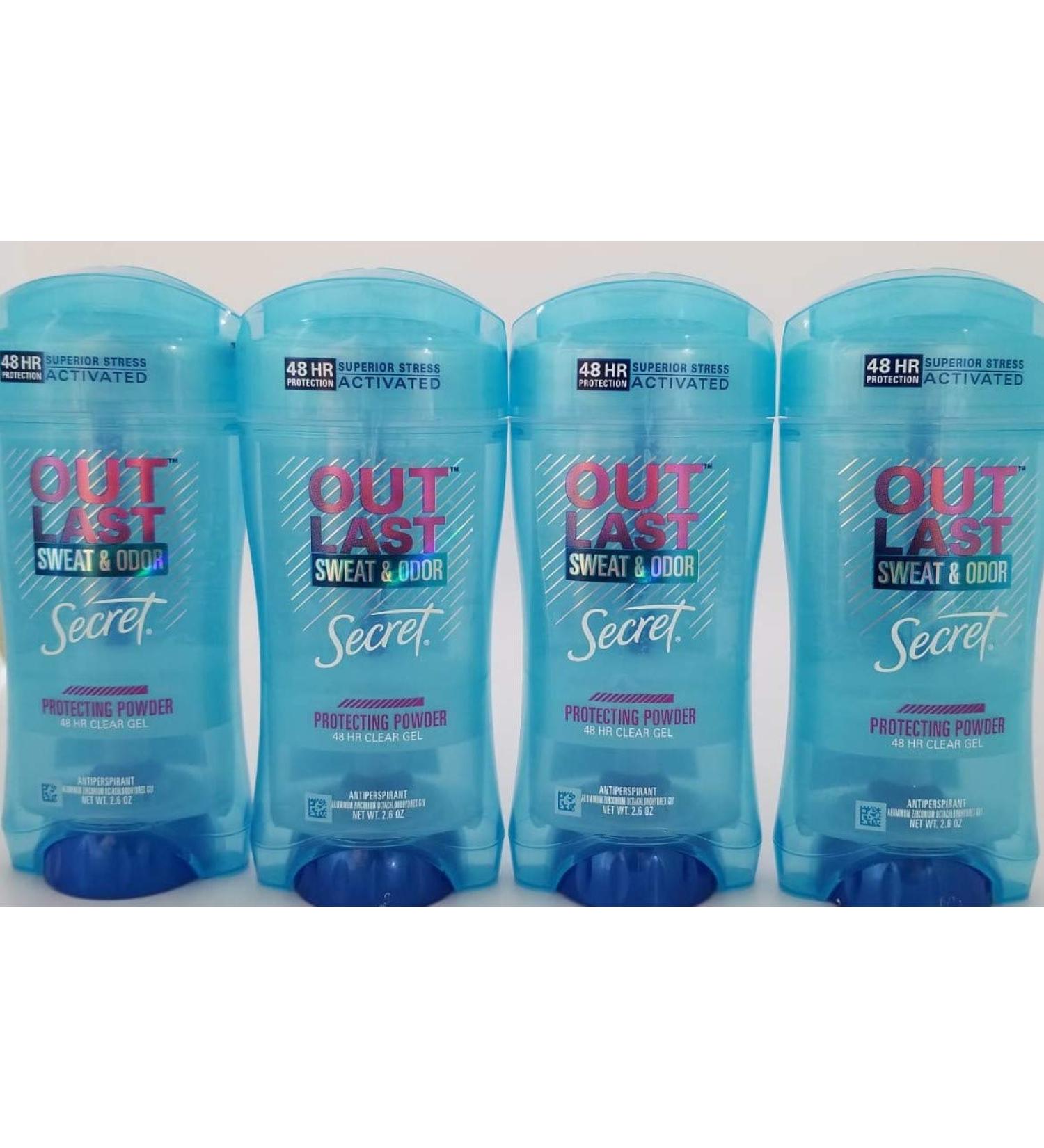 Buy Secret Outlast Women's Clear Gel Antiperspirant & Deodorant 4 Pack - 2.6 Ounce | Long-Lasting Protection | International Shipping Available - Buy Online on GoSupps.com