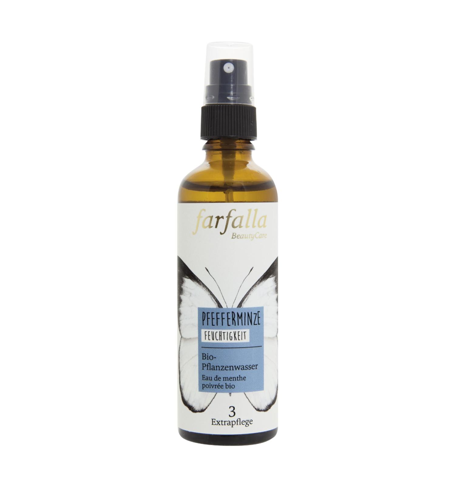 butterfly farfalla Peppermint organic vegetable water moisture 100 certified natural cosmetics 75 ml - Buy Online on GoSupps.com