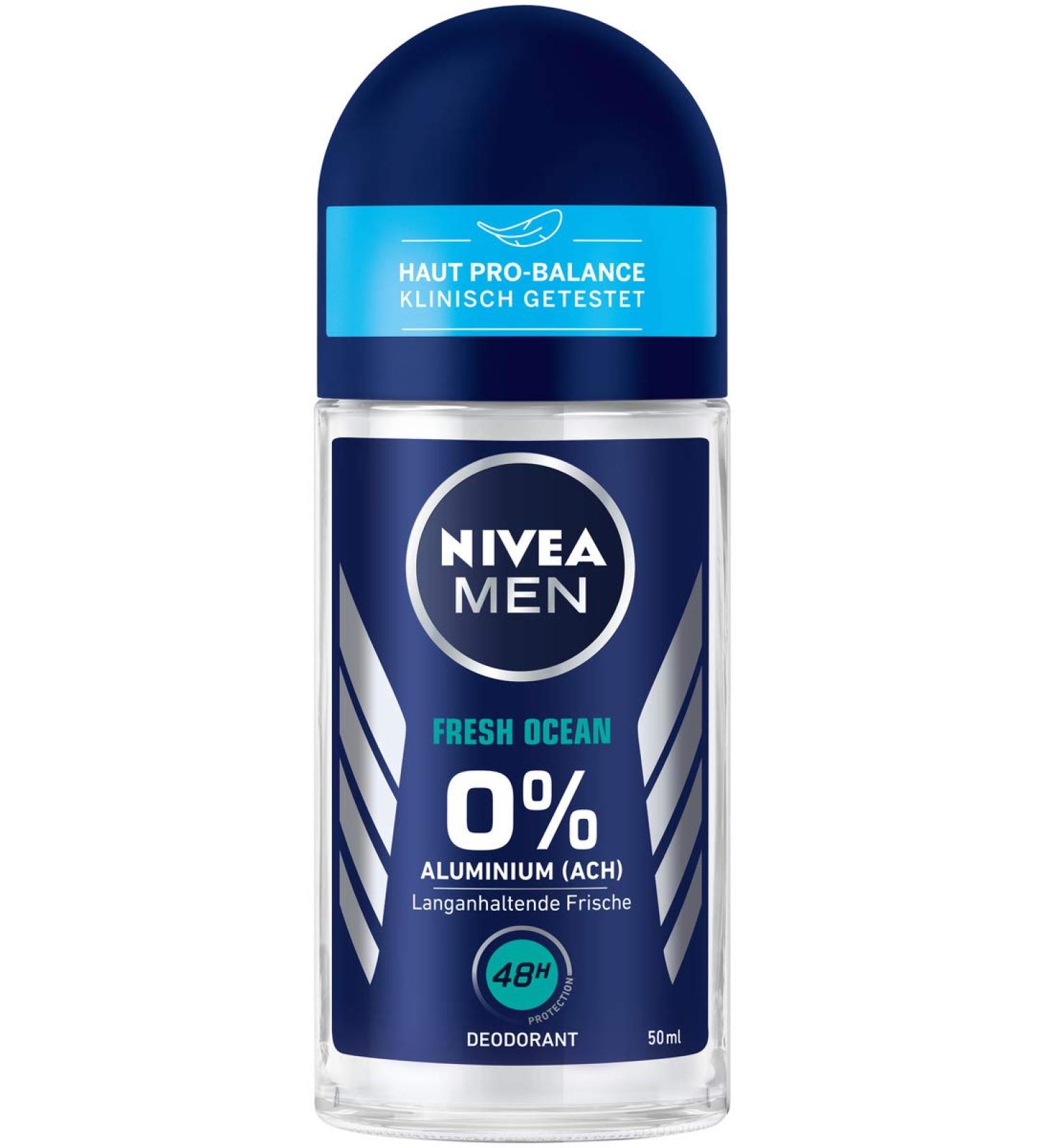 Fresh Nivea Fresh Ocean Roll-On Deodorant for Men 50 ml